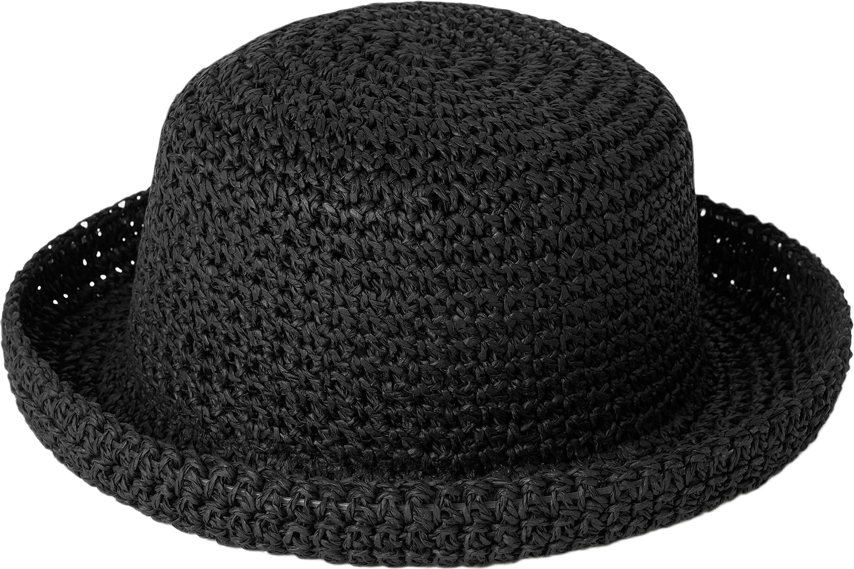 Flätad solhatt ESTER, från Å WOMAN, i färgen Black.