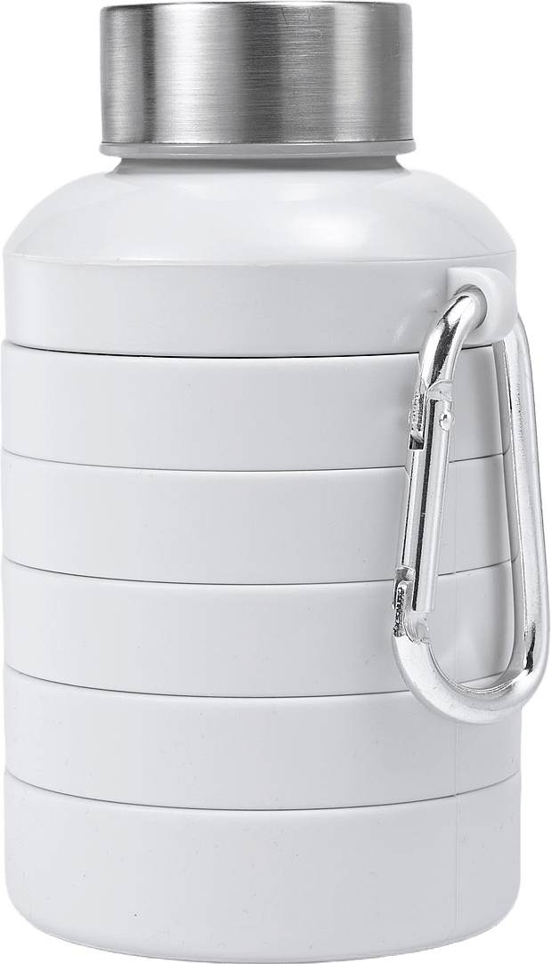 Hopfällbar flaska i silikon 500 ml, från Åhléns Home, i färgen Lt Grey.