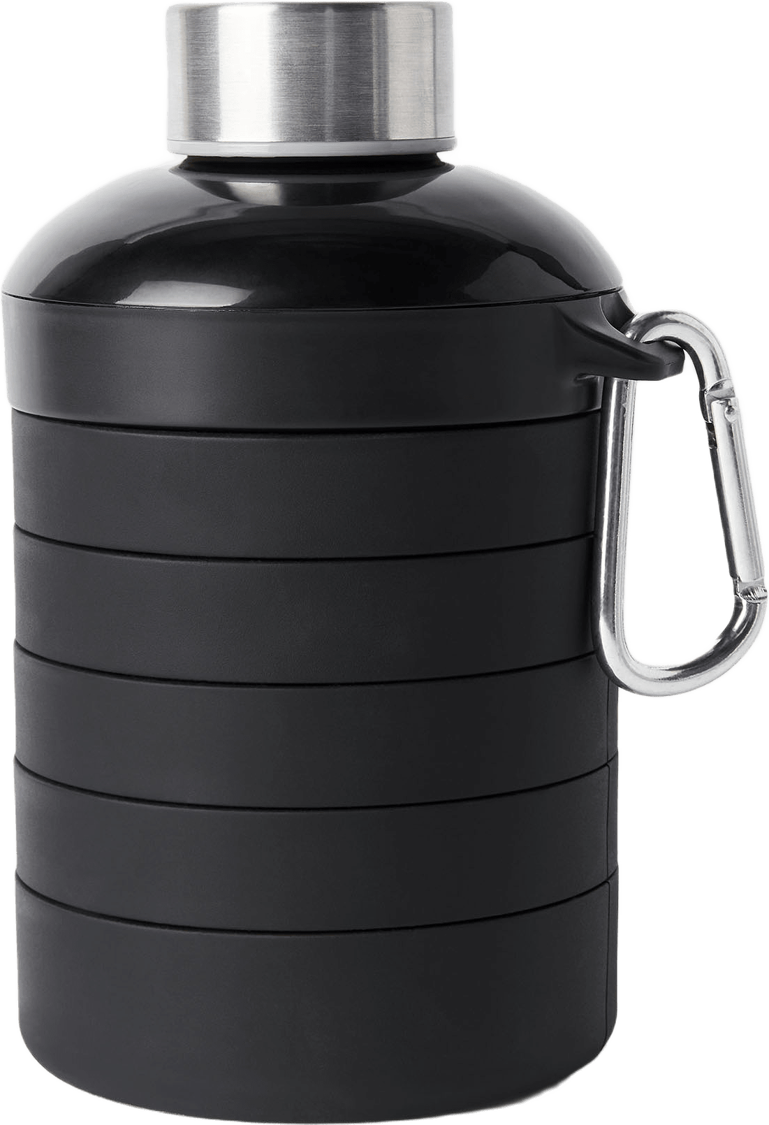 Hopfällbar flaska i silikon 1 L