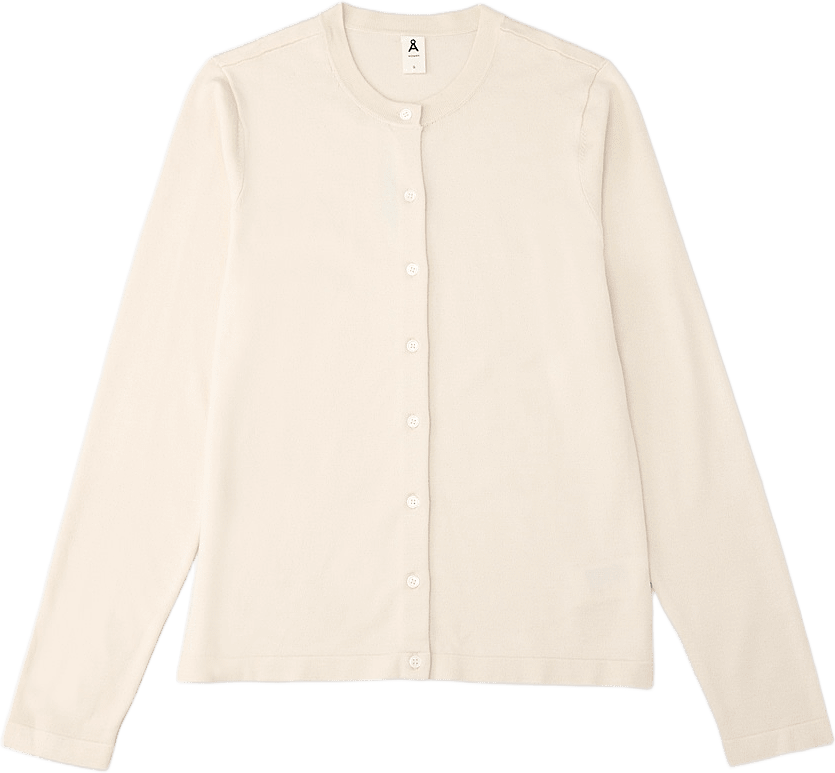 Cardigan INGRID, från Å WOMAN, i färgen Creme.