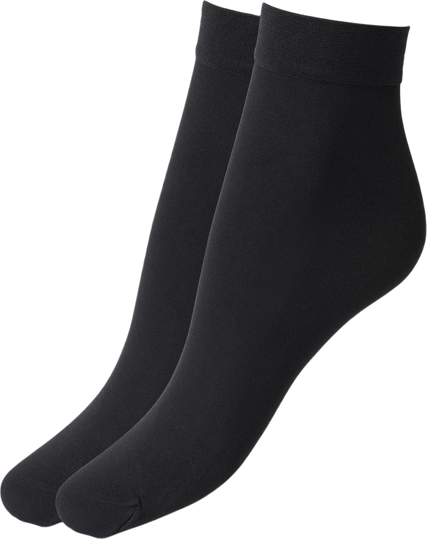 Ankelstrumpor 60 den, 2-pack, från Å WOMAN, i färgen Black.