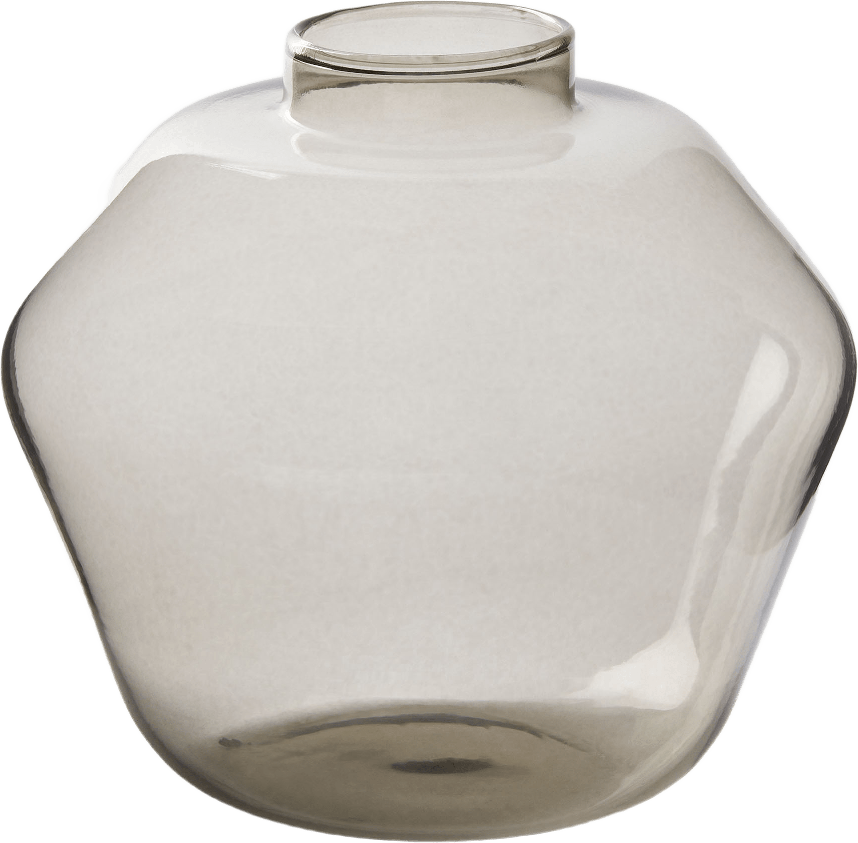 Glasvas KLARA 9 cm, från Åhléns Home, i färgen Warm Grey.