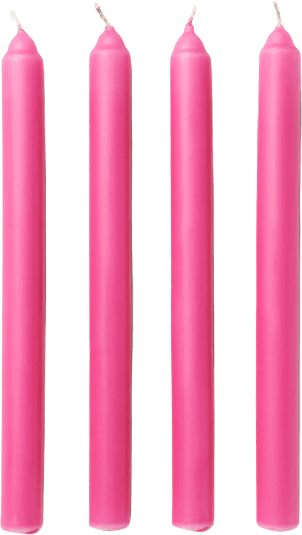 Kronljus 25 cm, 4-pack, från Åhléns Home, i färgen Strong Pink.