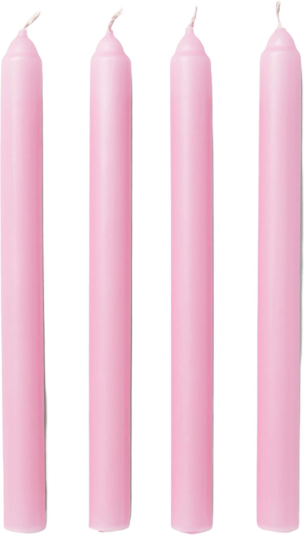 Kronljus 25 cm, 4-pack, från Åhléns Home, i färgen Lt Pink.