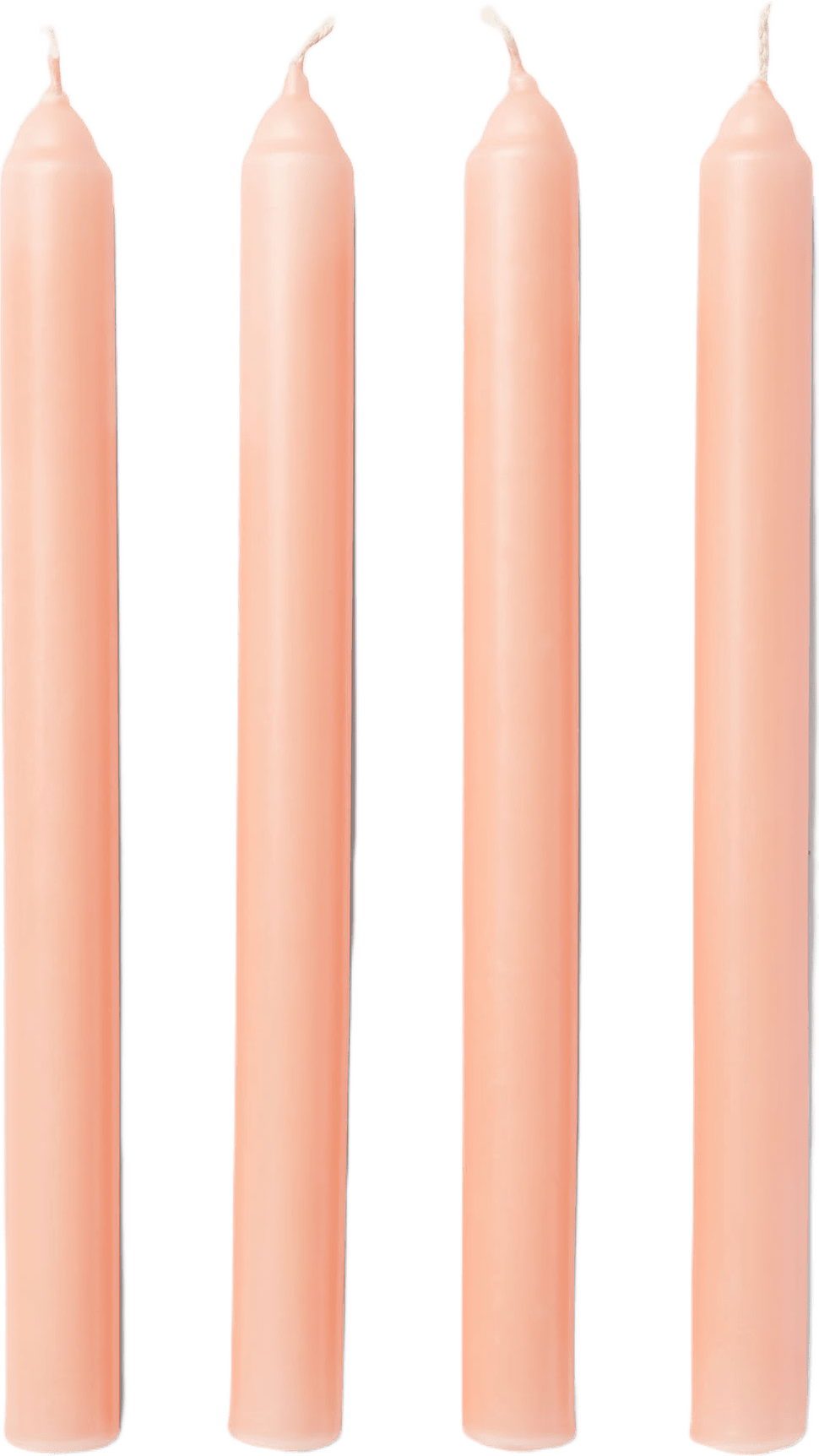 Kronljus 25 cm, 4-pack, från Åhléns Home, i färgen Peach.