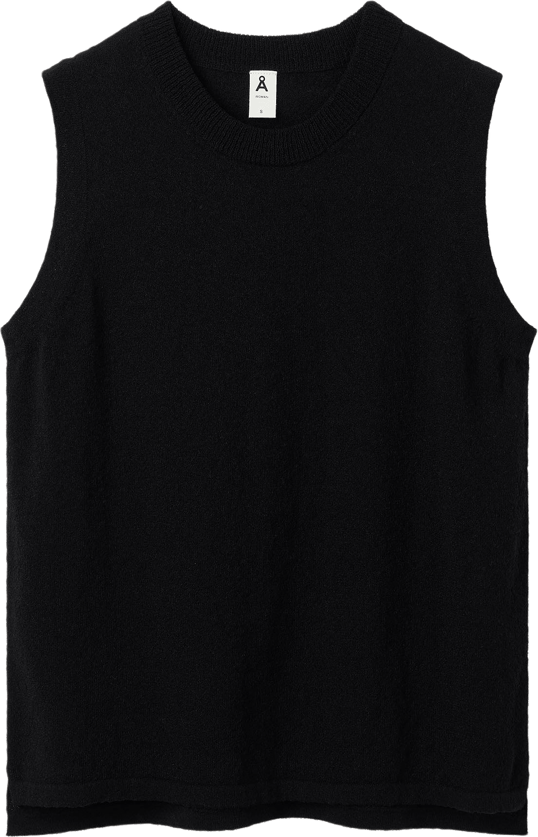 Ärmlös topp i bomullsmix INGA, från Å WOMAN, i färgen Black.