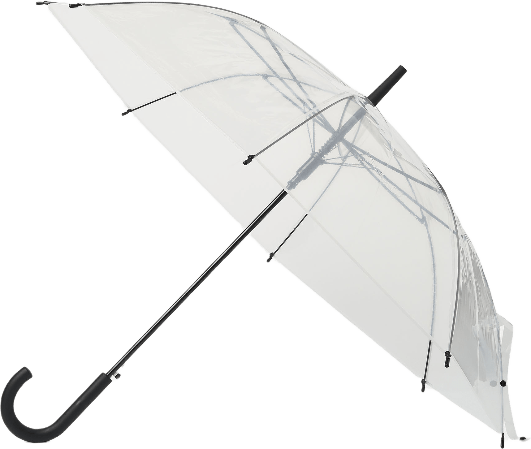 Transparent paraply HAPPY large, från Åhléns, i färgen Transparent.