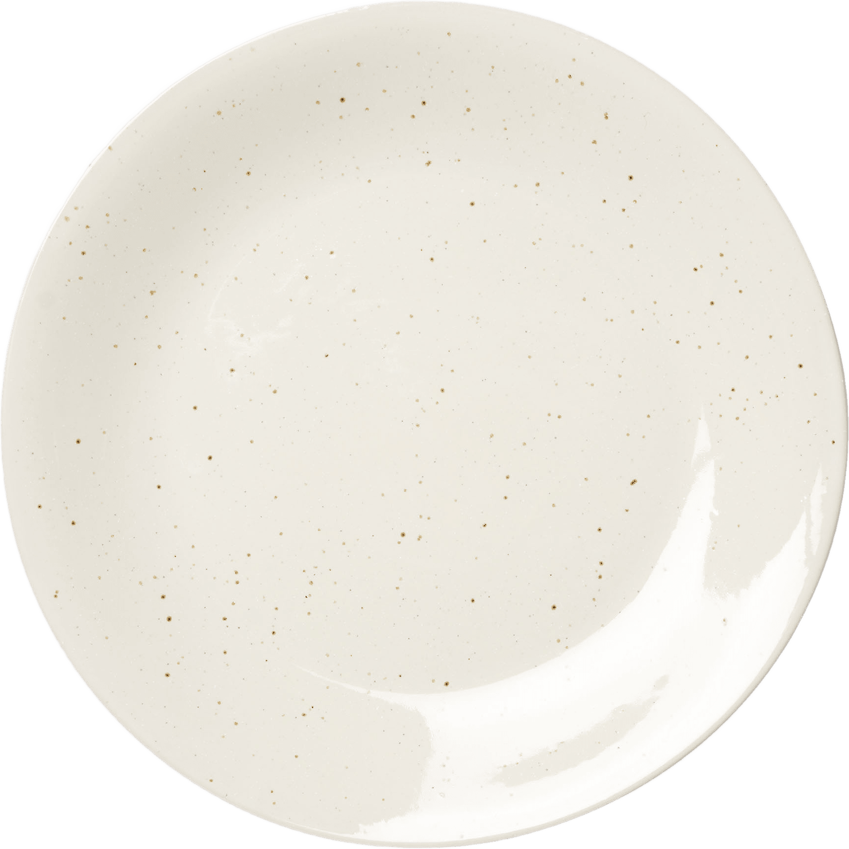 Tallrik i stengods NORA 24,9 cm, från Åhléns Home, i färgen Cream.