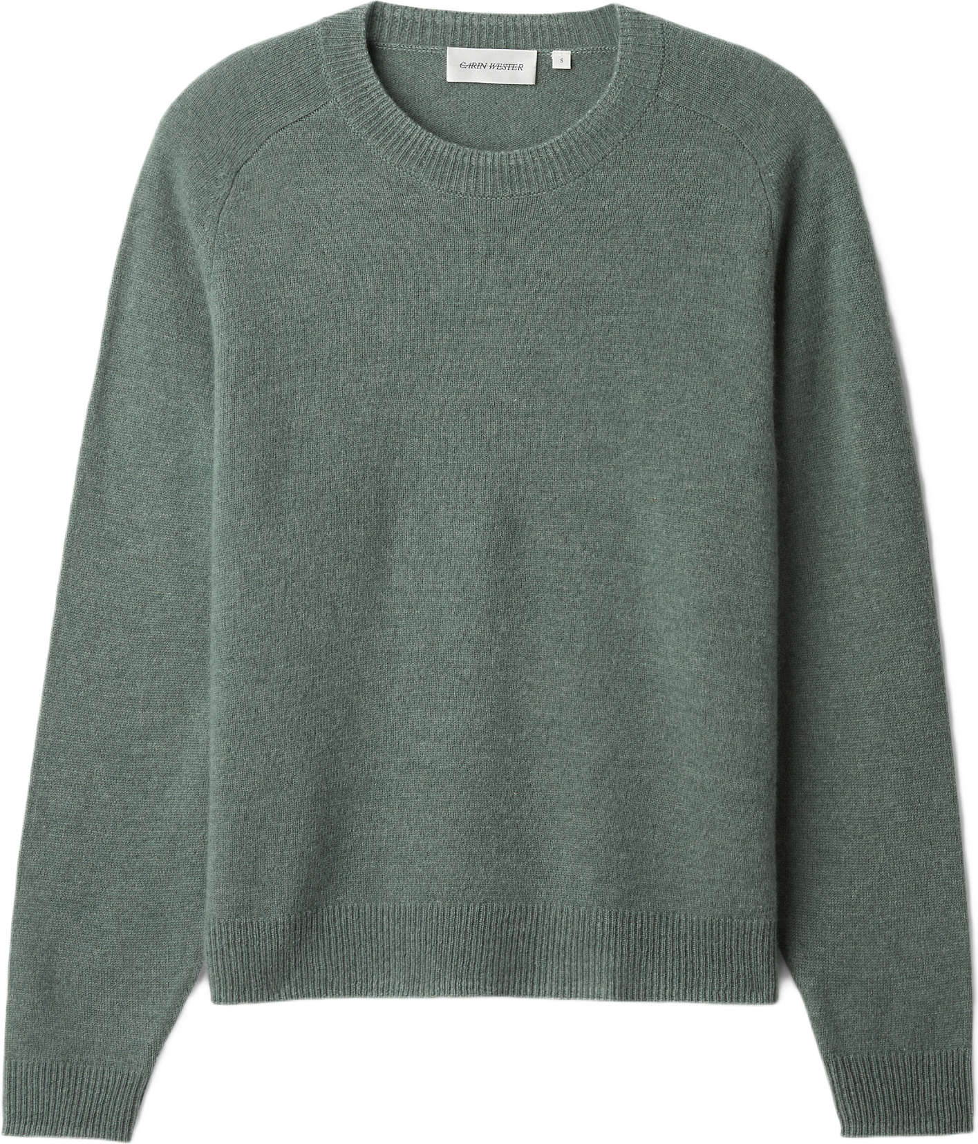 Stickad ulltröja EBBA, från Carin Wester, i färgen Green.
