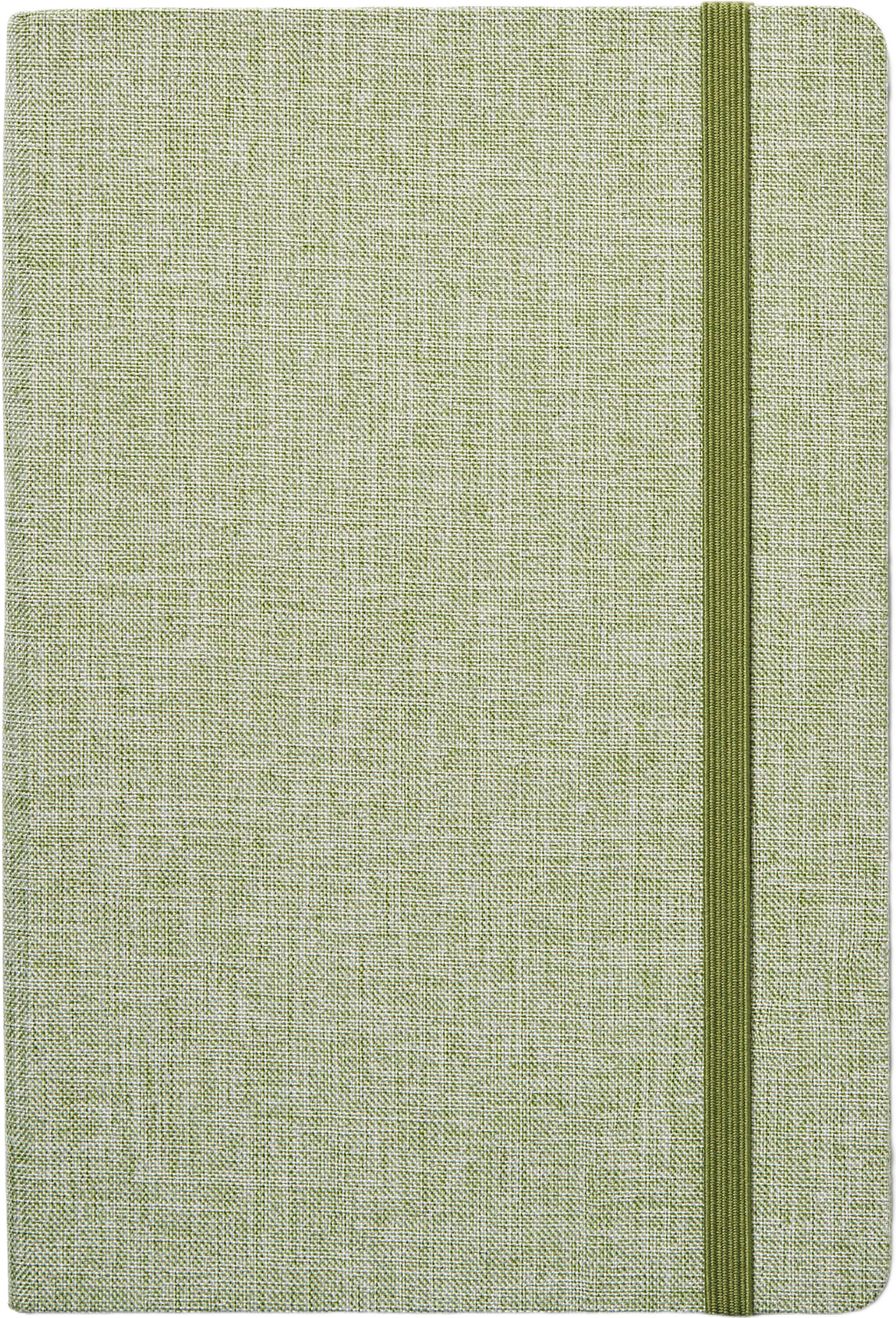 Linjerad anteckningsbok textil A5 ROMEO, från Åhléns Home, i färgen Light Green.