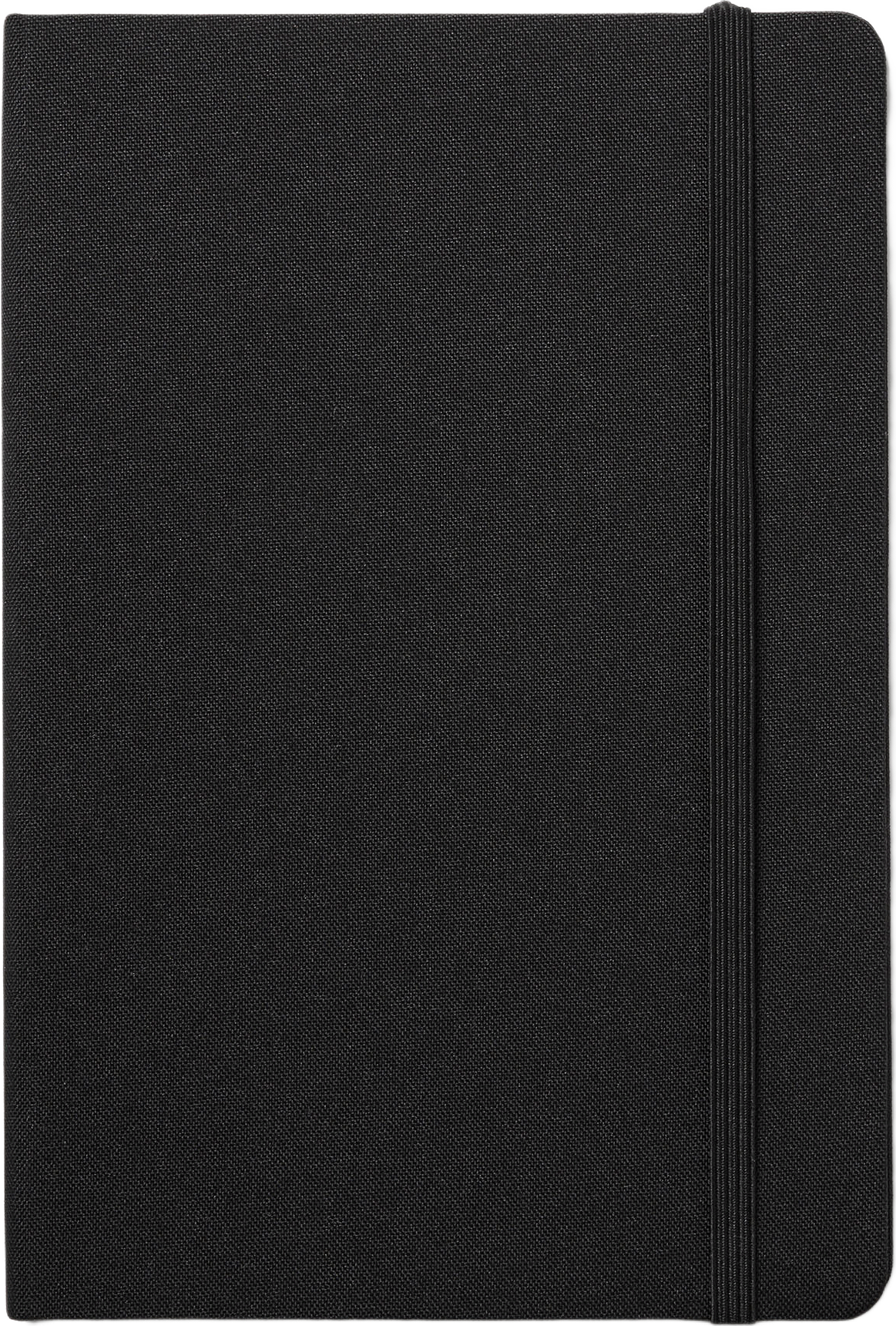 Linjerad anteckningsbok textil A5 ROMEO, från Åhléns Home, i färgen Black.