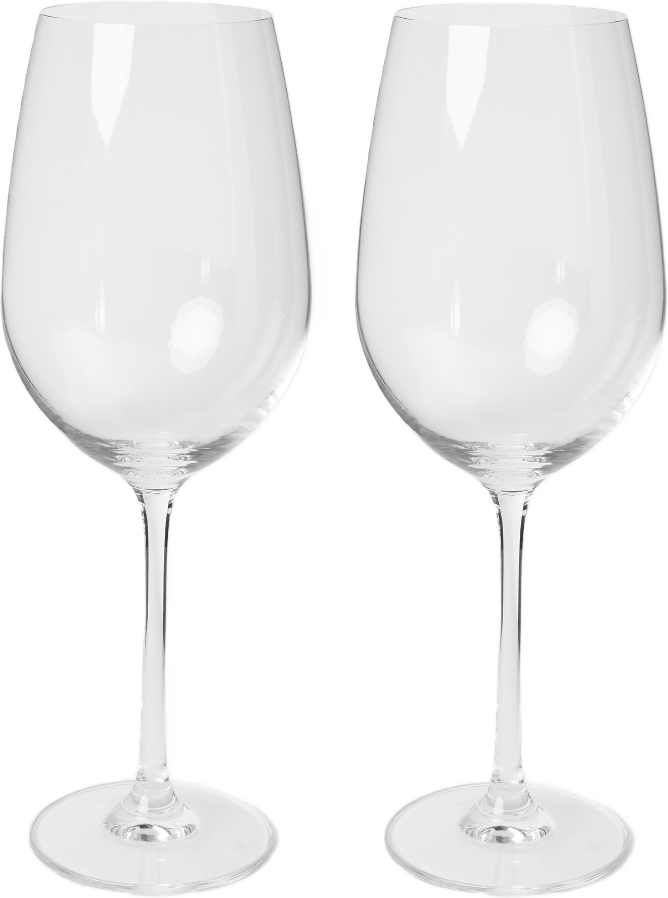 Rödvinsglas kristall Bordeaux BELLE 75 cl, 2-pack, från Chateau BONLION, i färgen Clear.
