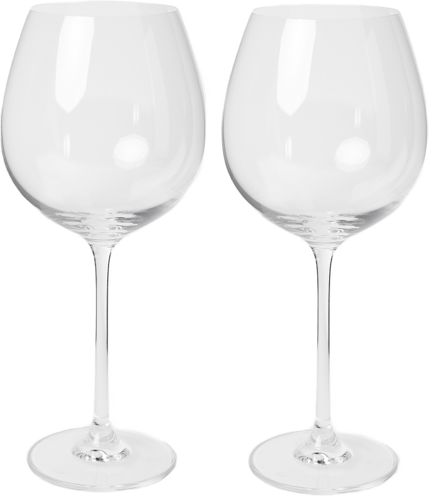 Rödvinsglas kristall Burgundy BELLE 66 cl, 2-pack, från Chateau BONLION, i färgen Clear.