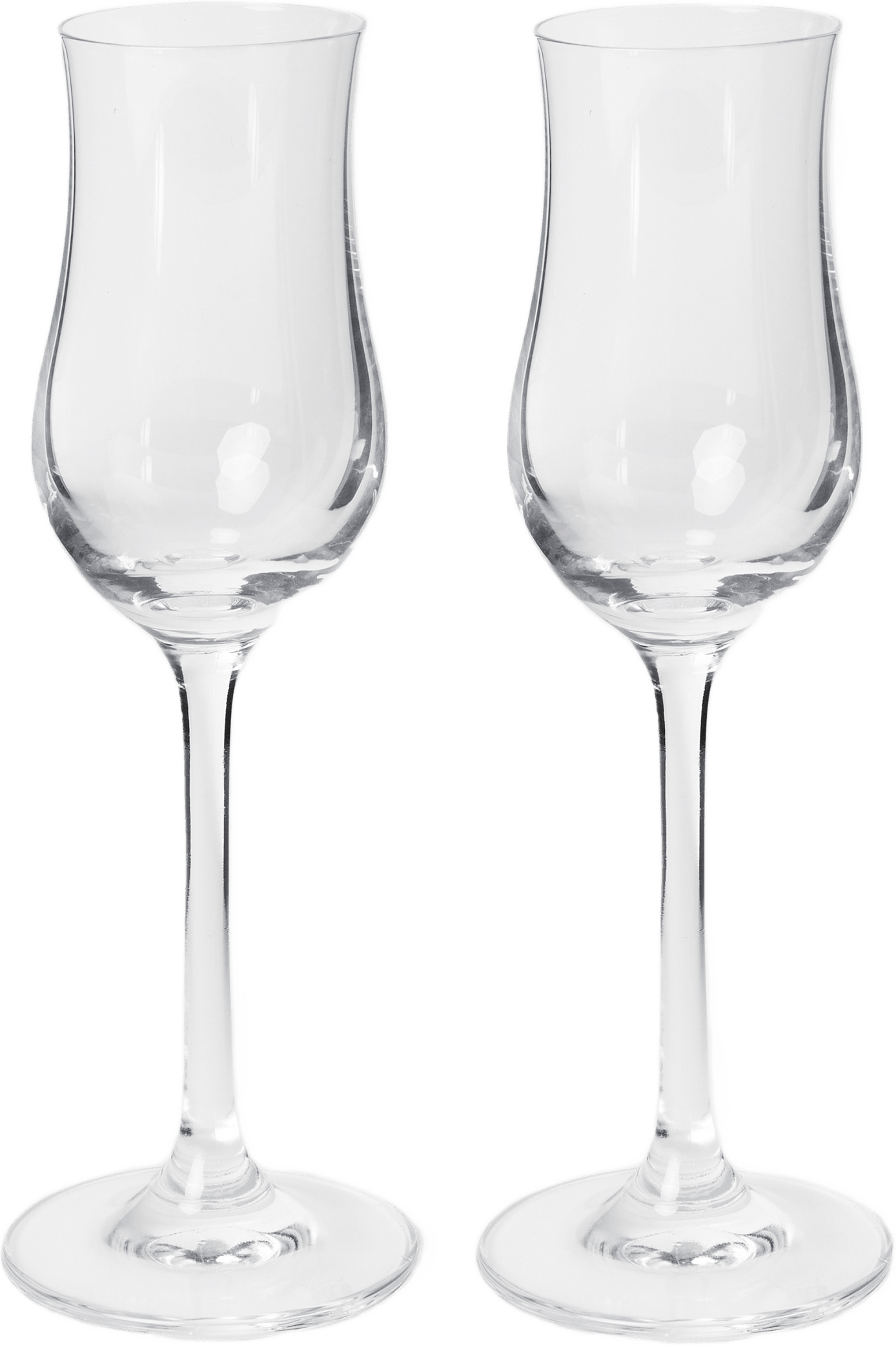 Grappaglas kristall BELLE 10 cl, 2-pack, från Chateau BONLION, i färgen Clear.