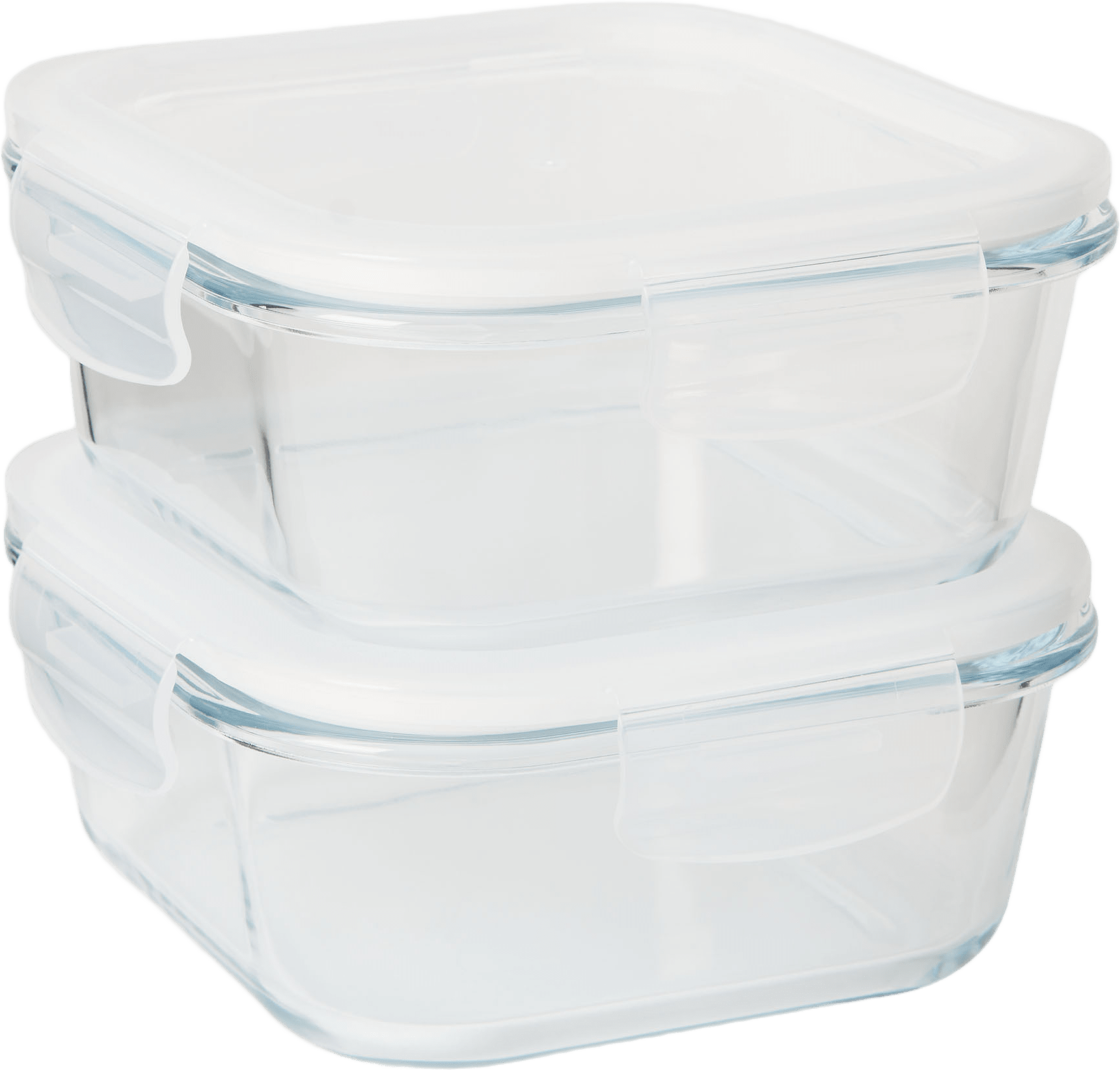 Matlåda i glas 800 ml, 2-pack, från Åhléns Home, i färgen Clear.