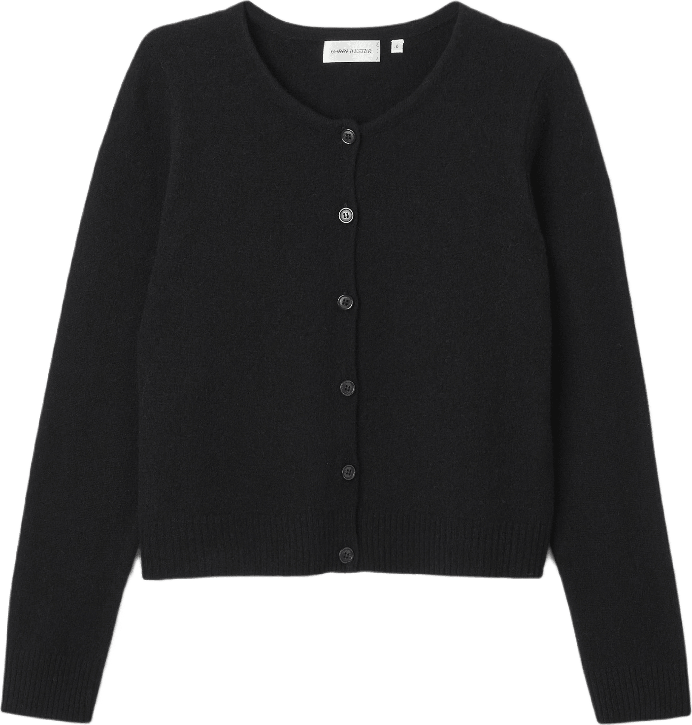 Cardigan i ull DIJON, från Carin Wester, i färgen Black.