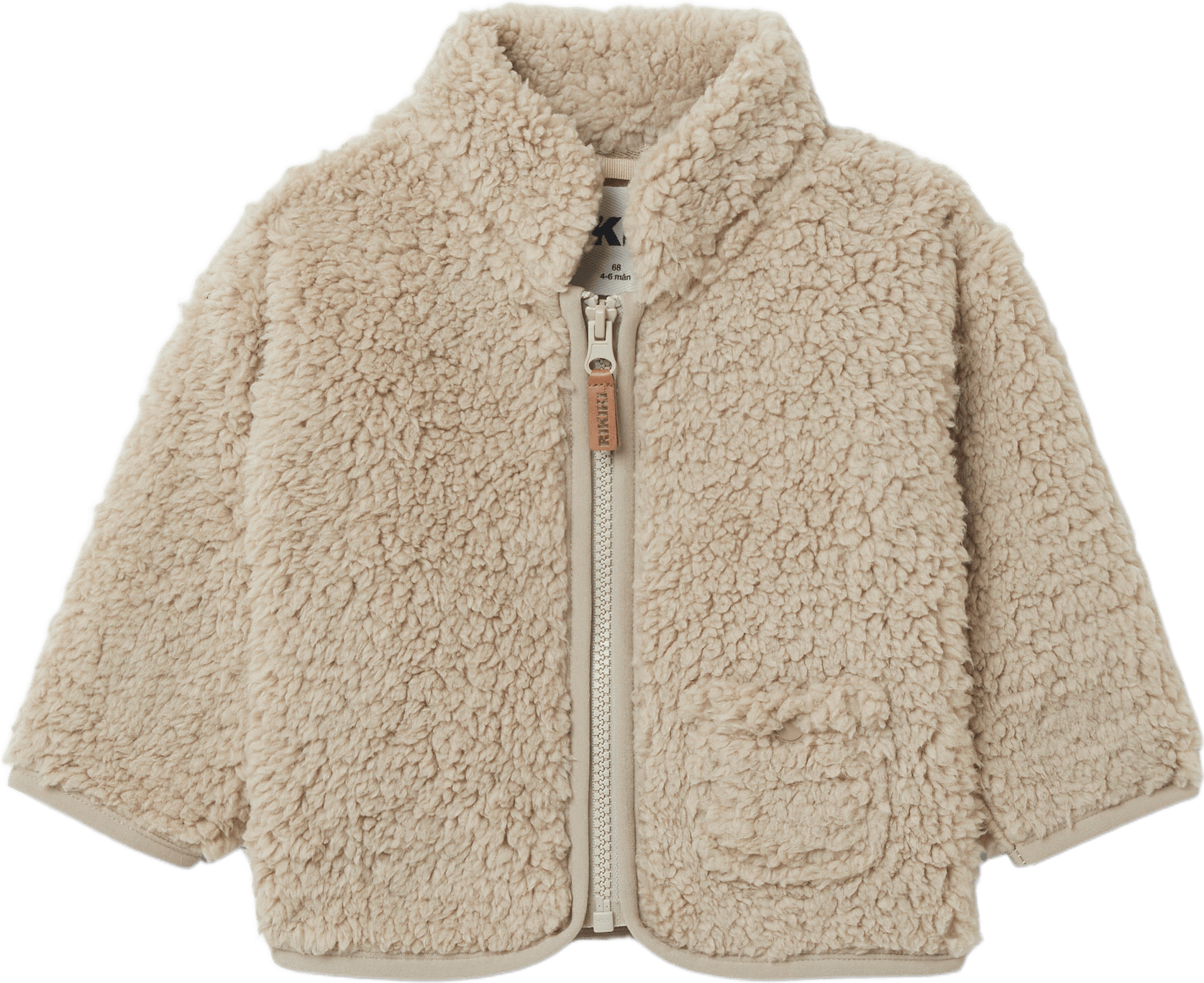 Enfärgad fleecejacka ALAIN