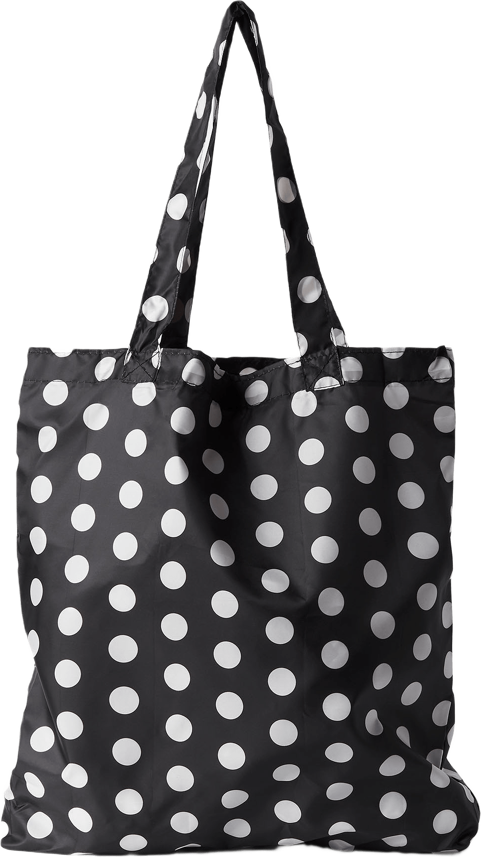 Hopvikbar shoppingpåse MIA, från Åhléns, i färgen Black Dots.