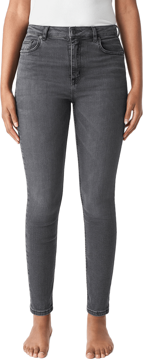 Skinny jeans med hög midja JANE, från Carin Wester, i färgen Grey Denim.