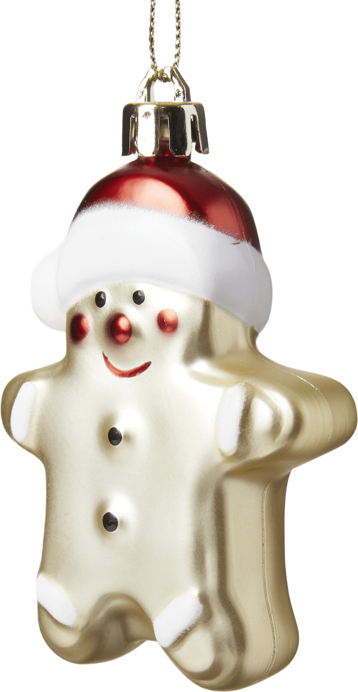 Julgranshänge PEPPARKAKSTOMTE, från Åhléns Home, i färgen Gold.