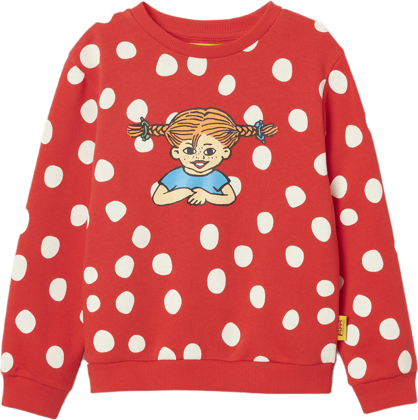Pippi Långstrump-tröja LYCKA, från PIPPI, i färgen Red 2.