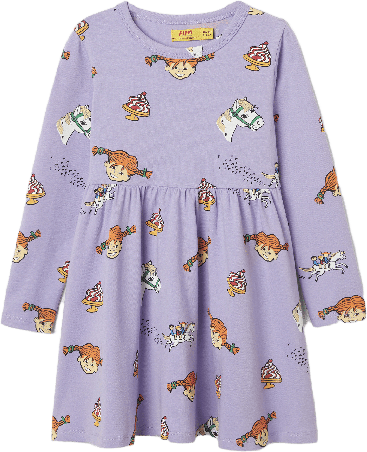 Mönstrad Pippi-klänning ANNIKA