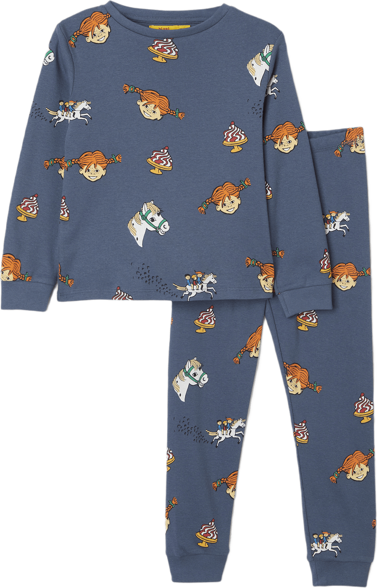 Pippi Långstrump-pyjamas NILSSON, från PIPPI, i färgen Navy.