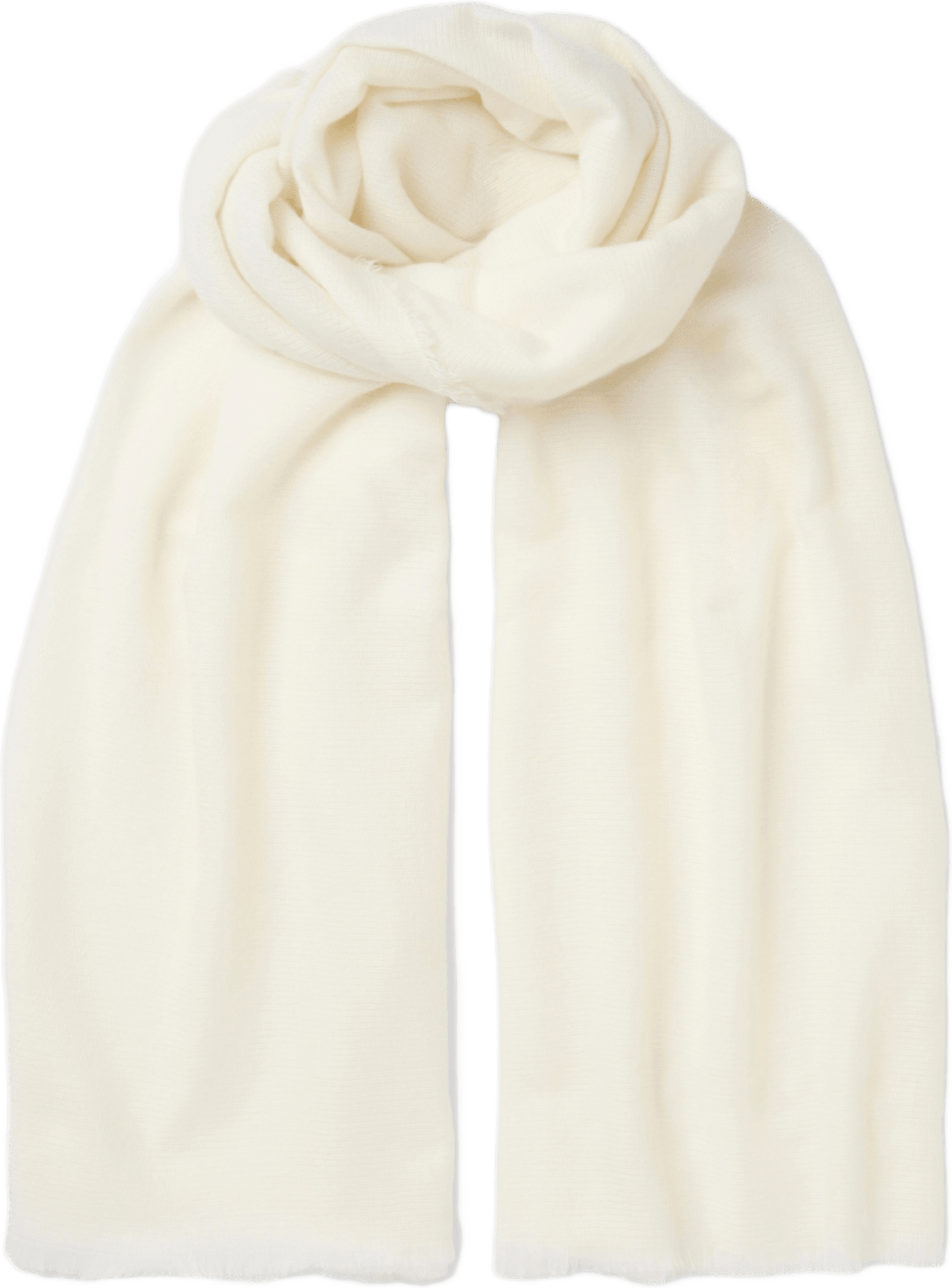 Halsduk i återvunnen polyester VENDELA, från Å WOMAN, i färgen Creme White.