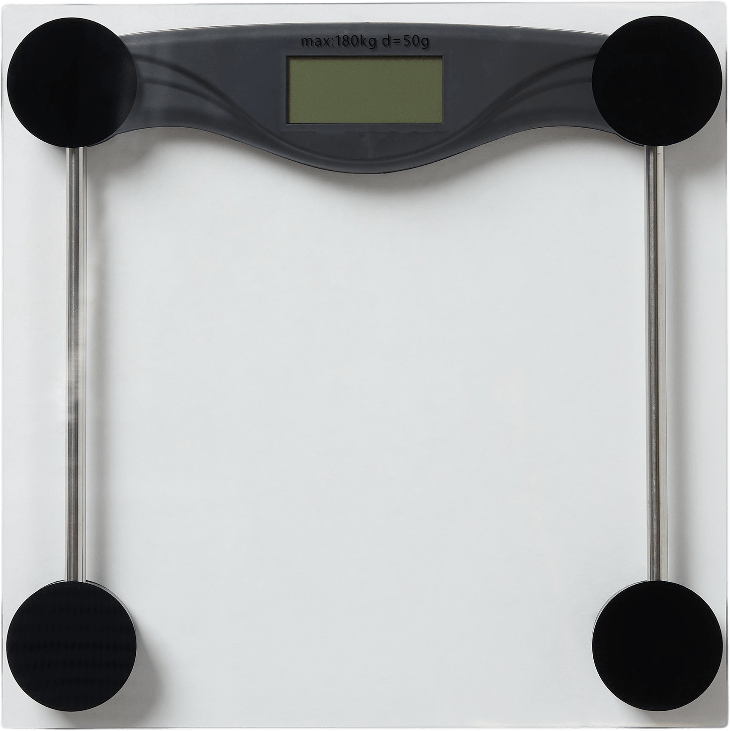 Personvåg i glas, från Åhléns Home, i färgen Clear.