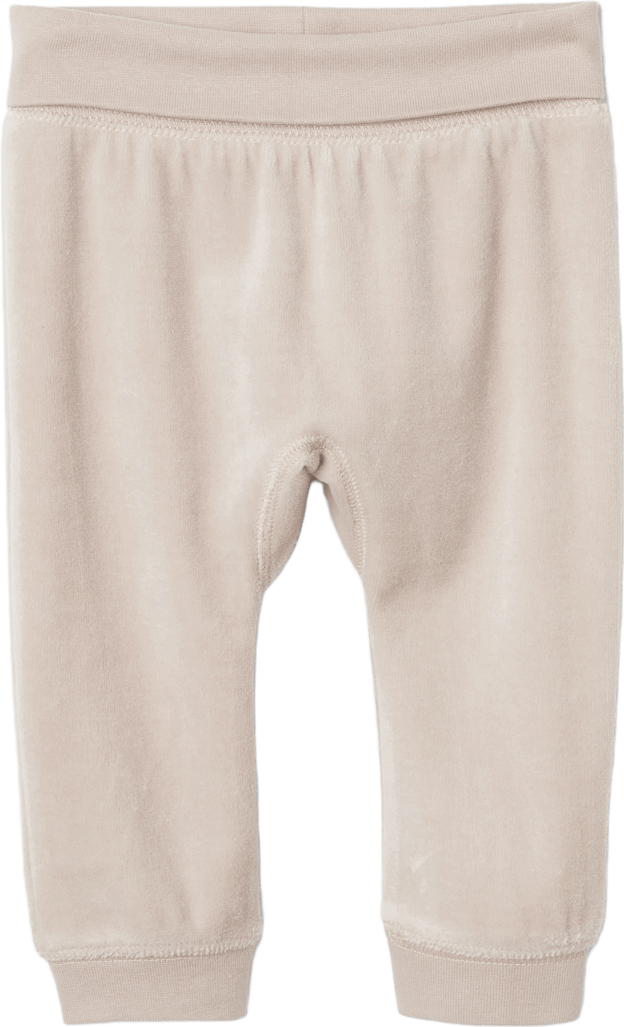 Velourbyxor med breda muddar UNNI, från Åhléns, i färgen Dusty Pink.