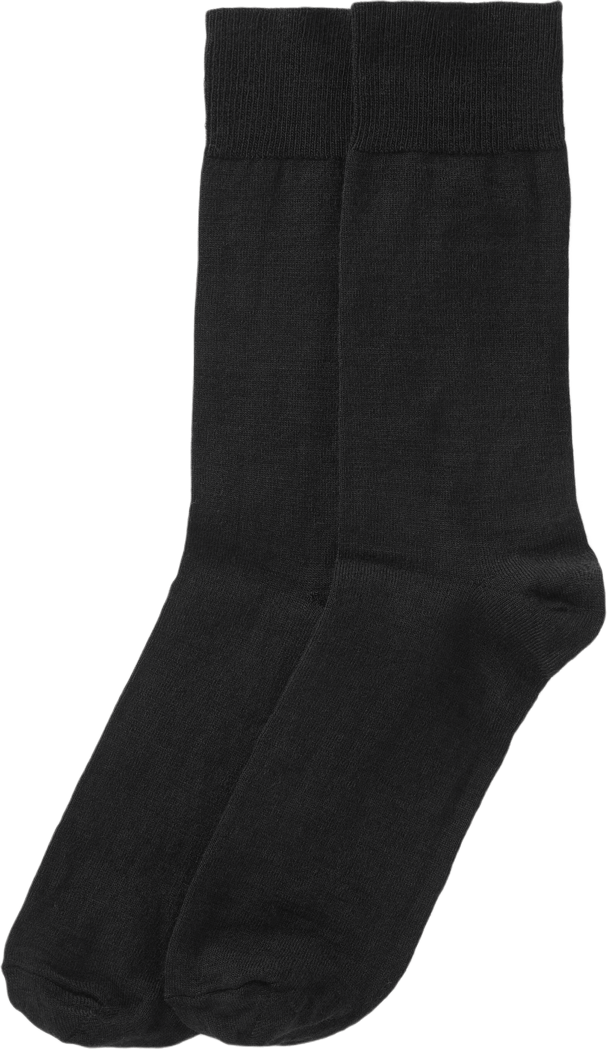 Strumpor i merinoullmix, 2-pack, från Å MAN, i färgen Black.