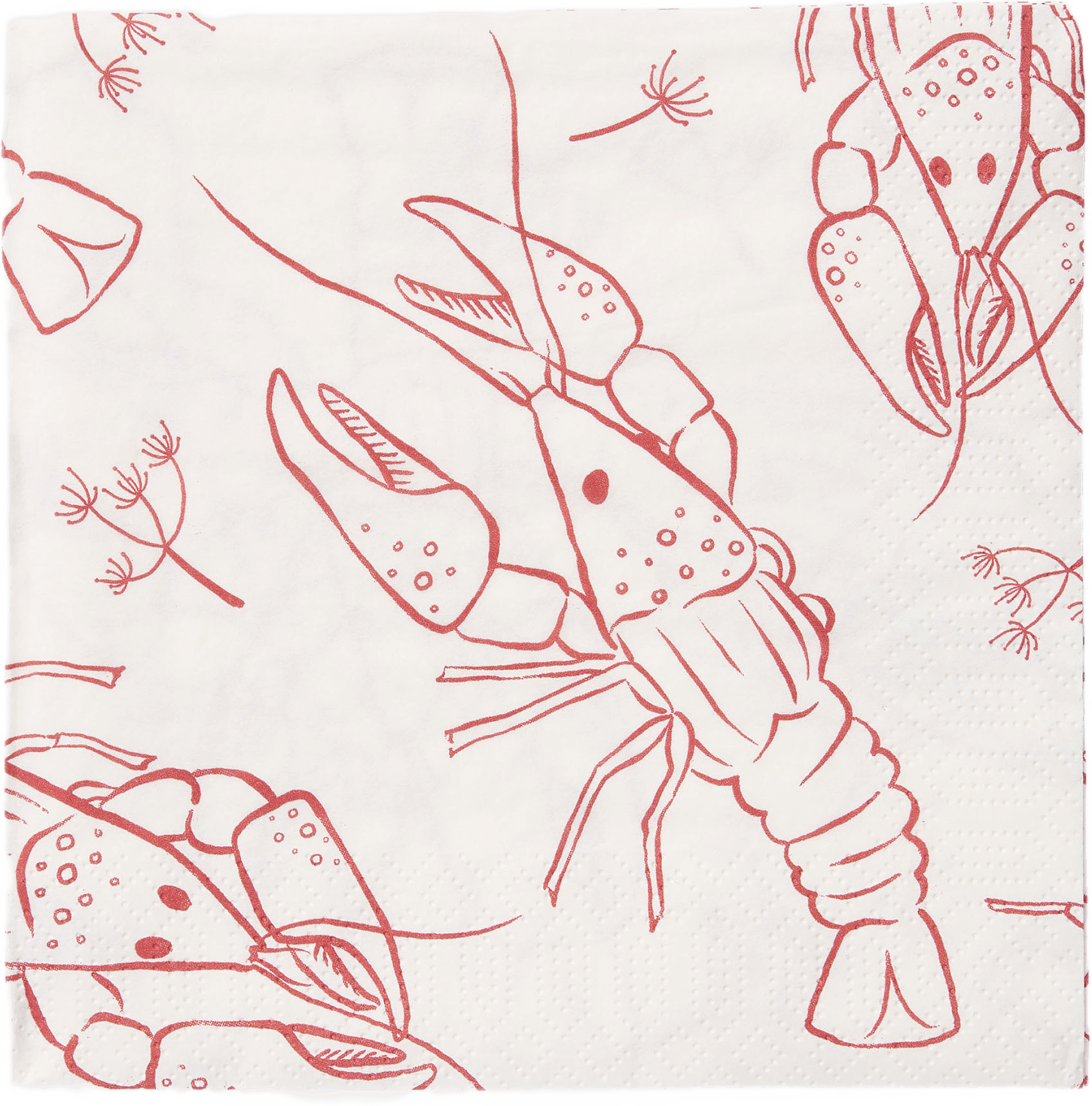 Pappersservetter KRÄFTA 33x33 cm, från Åhléns Home, i färgen Red.