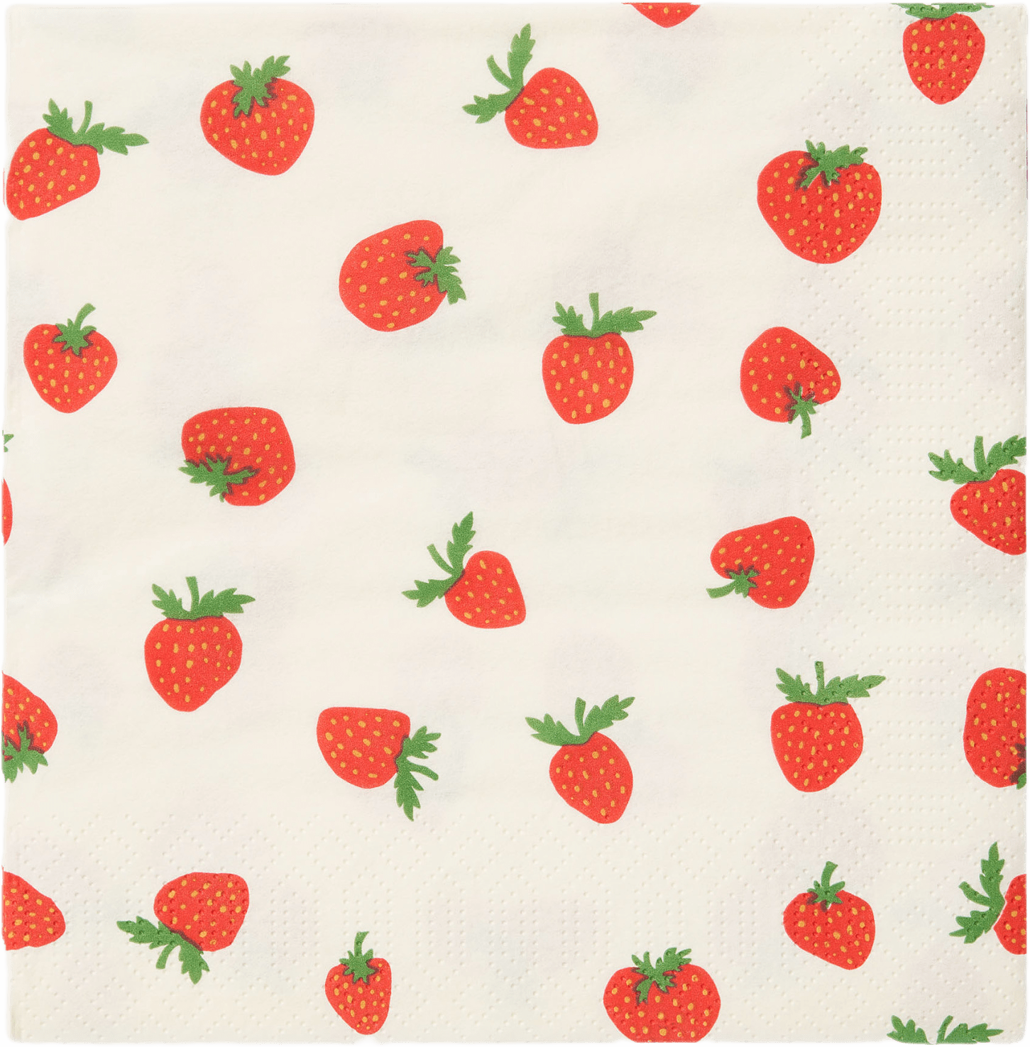 Pappersservetter STRAWBERRY 33x33 cm, från Åhléns Home, i färgen Red.