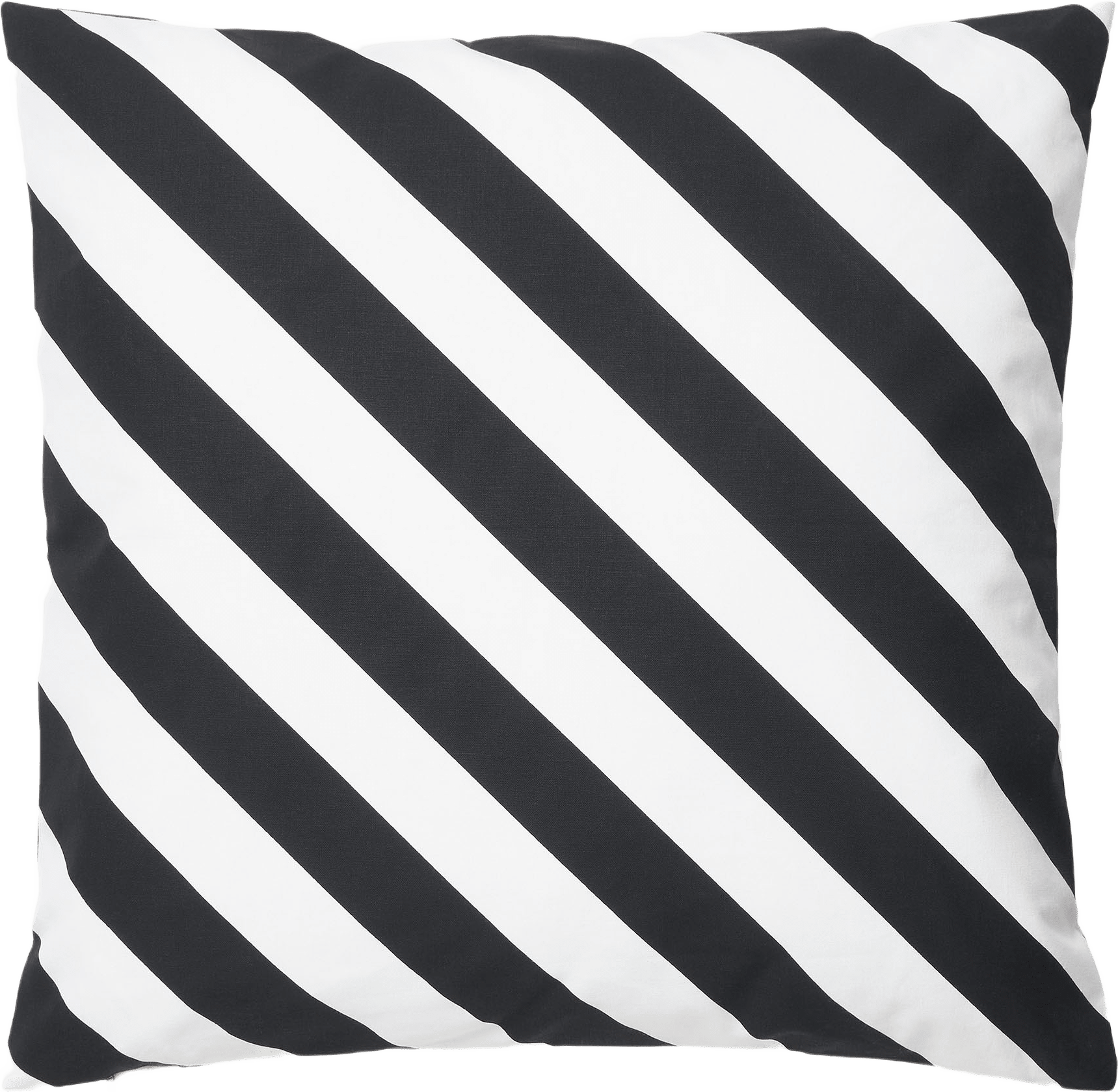 Randigt kuddfodral DEON 50x50 cm, från Åhléns Home, i färgen Offwhite/Black.