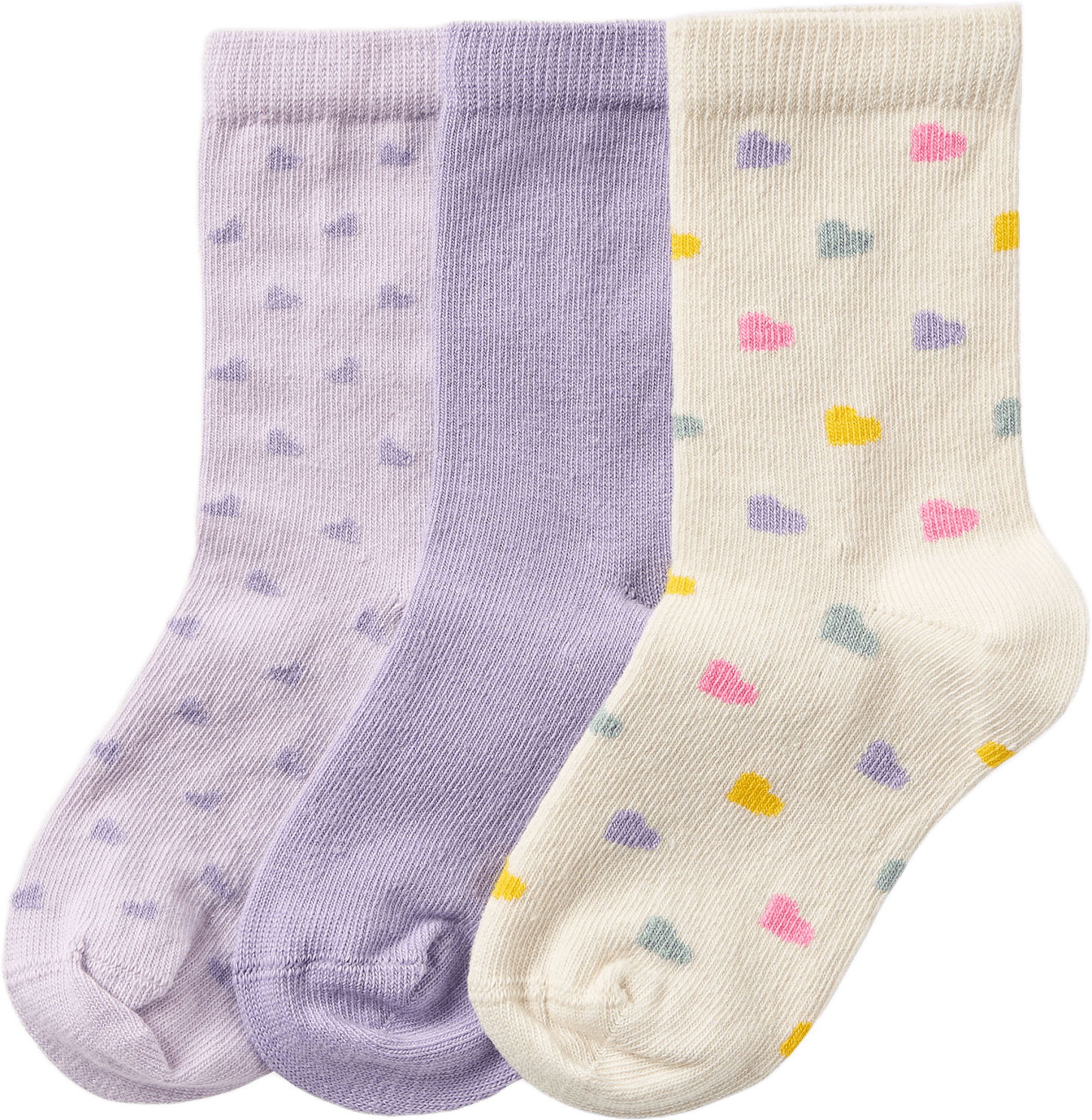 Mönstrade strumpor, 3-pack, från Åhléns, i färgen Heart.