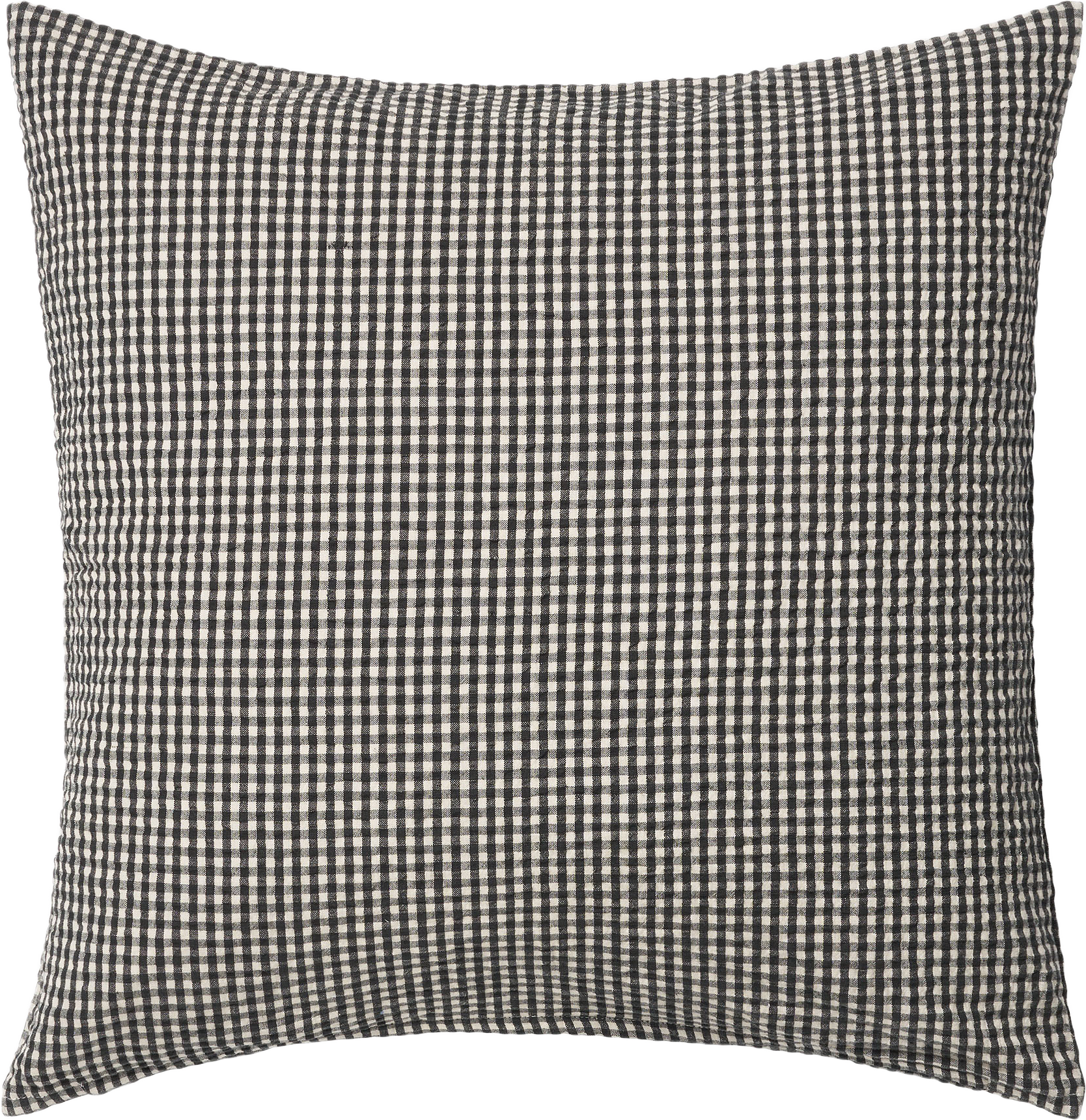 Kuddfodral MINI GINGHAM 50x50 cm, från Åhléns Home, i färgen Off White/Dark Grey.