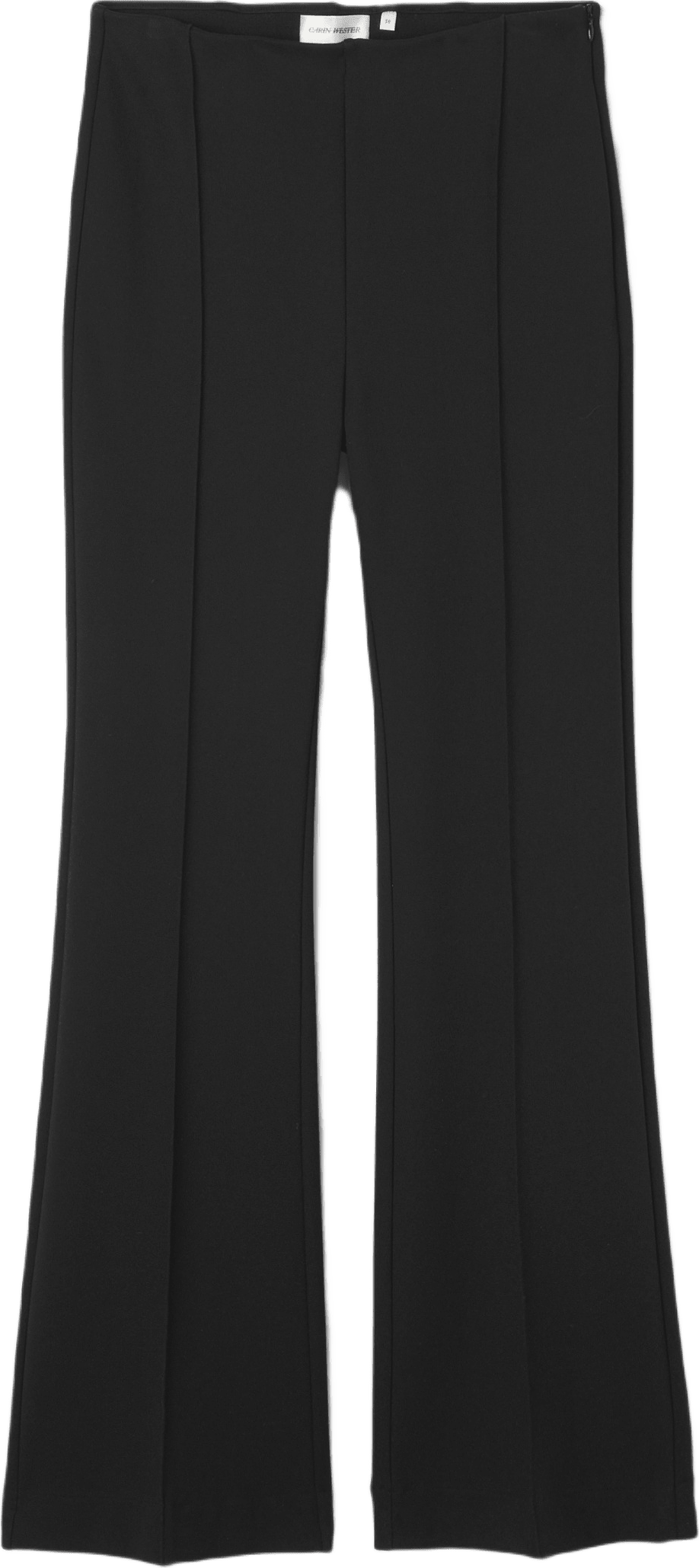 Utsvängda byxor med pressveck, från Carin Wester, i färgen Black.