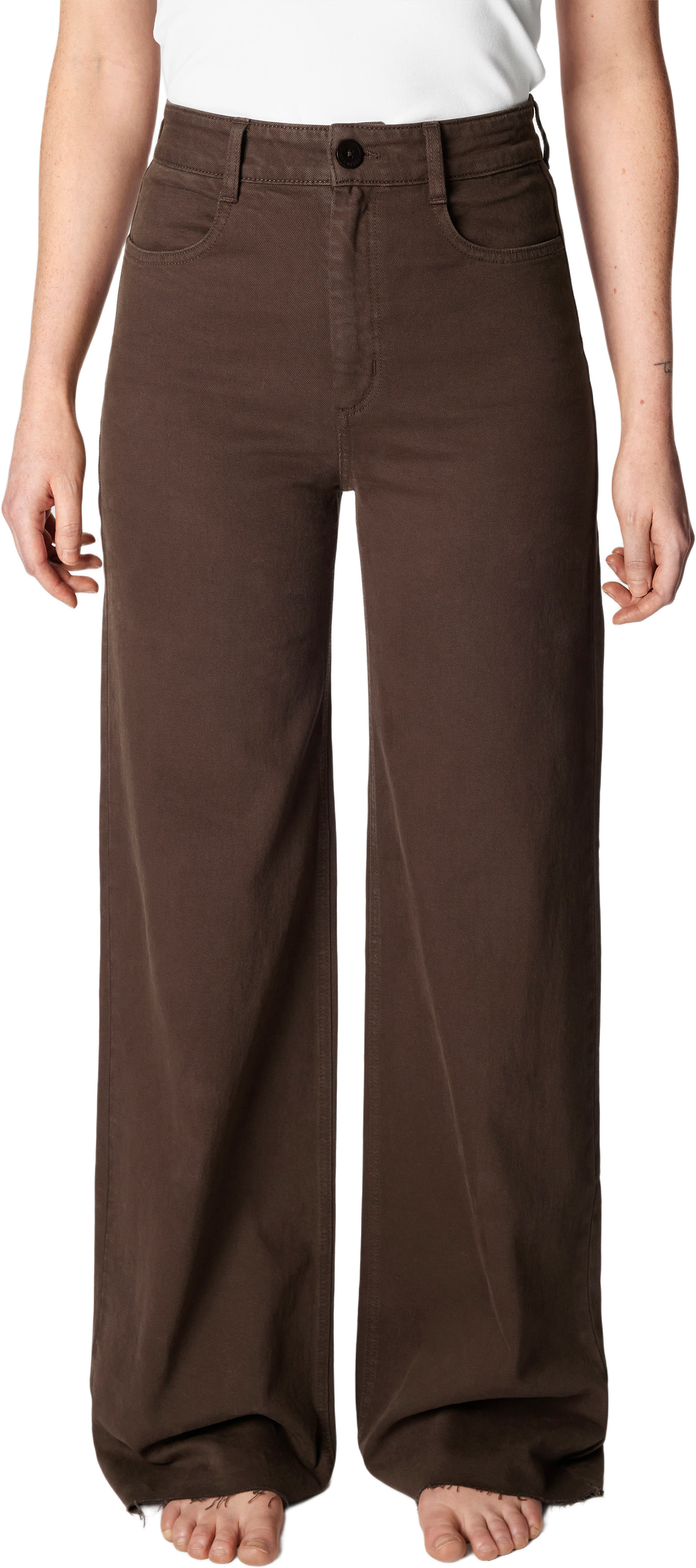 Vida byxor med hög midja IKA, från Carin Wester, i färgen Brown.