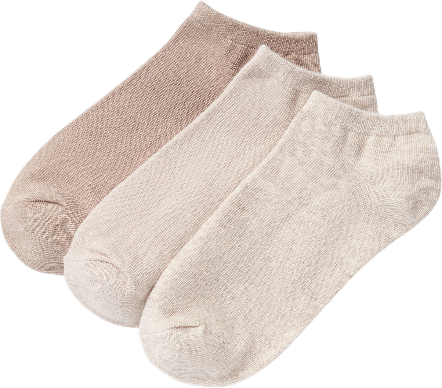 Ankelstrumpor i bomullsmix, 3-pack