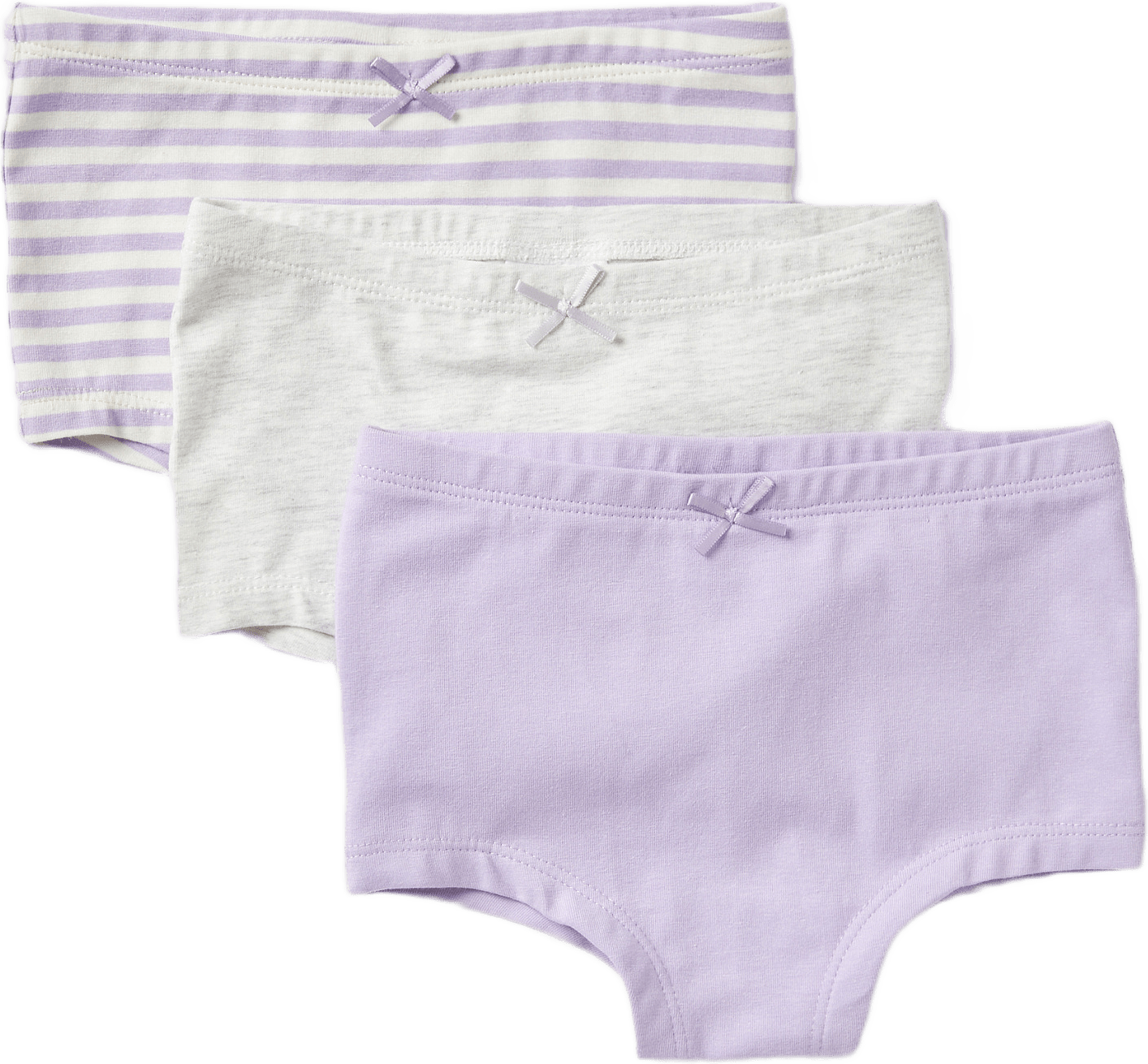 Enfärgade boxertrosor TAMARA, 3-pack, från Å KIDS, i färgen Purple.