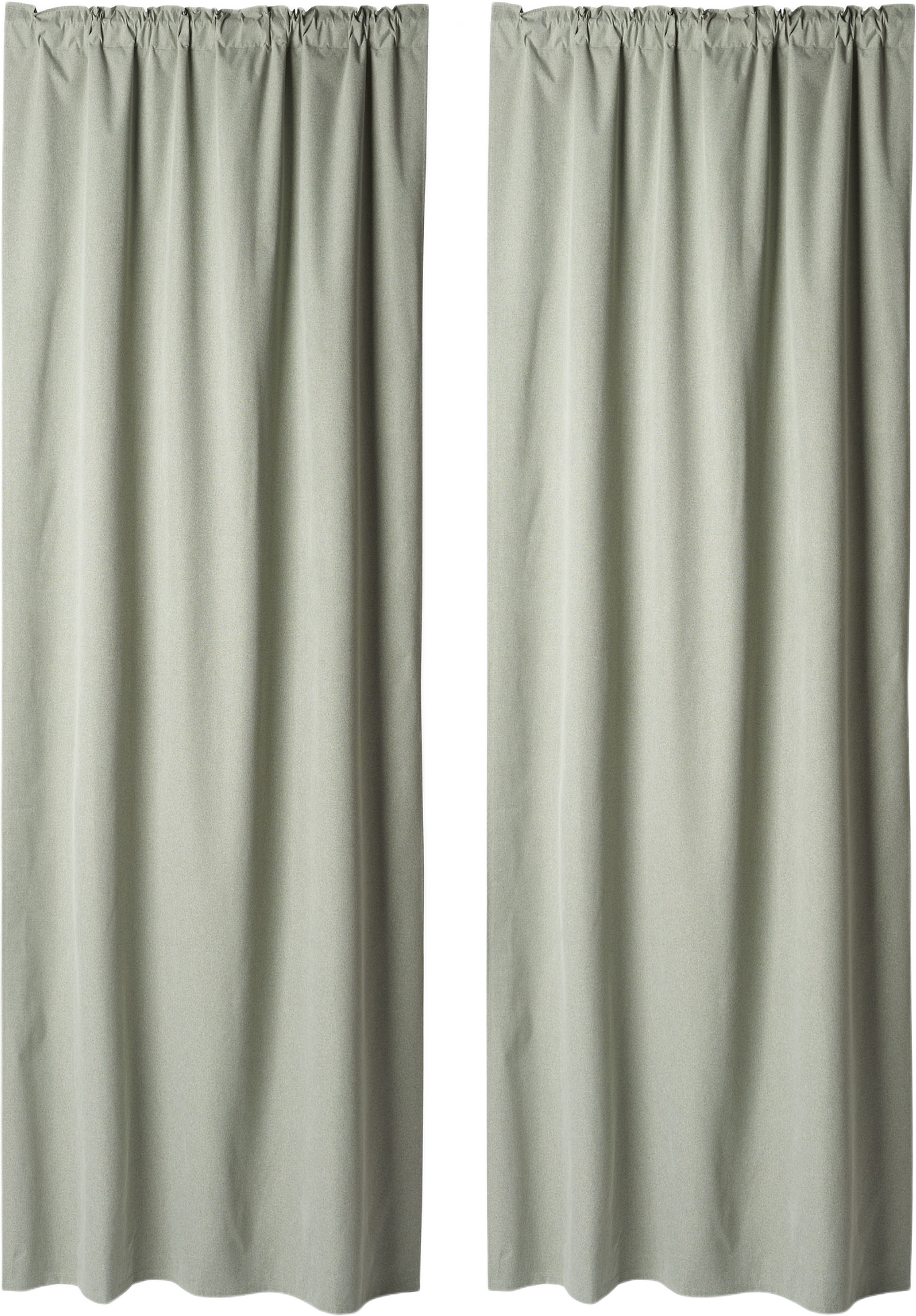 Mörkläggningsgardin INES 135x300 cm, 2-pack, från Åhléns Home, i färgen Mid Green.
