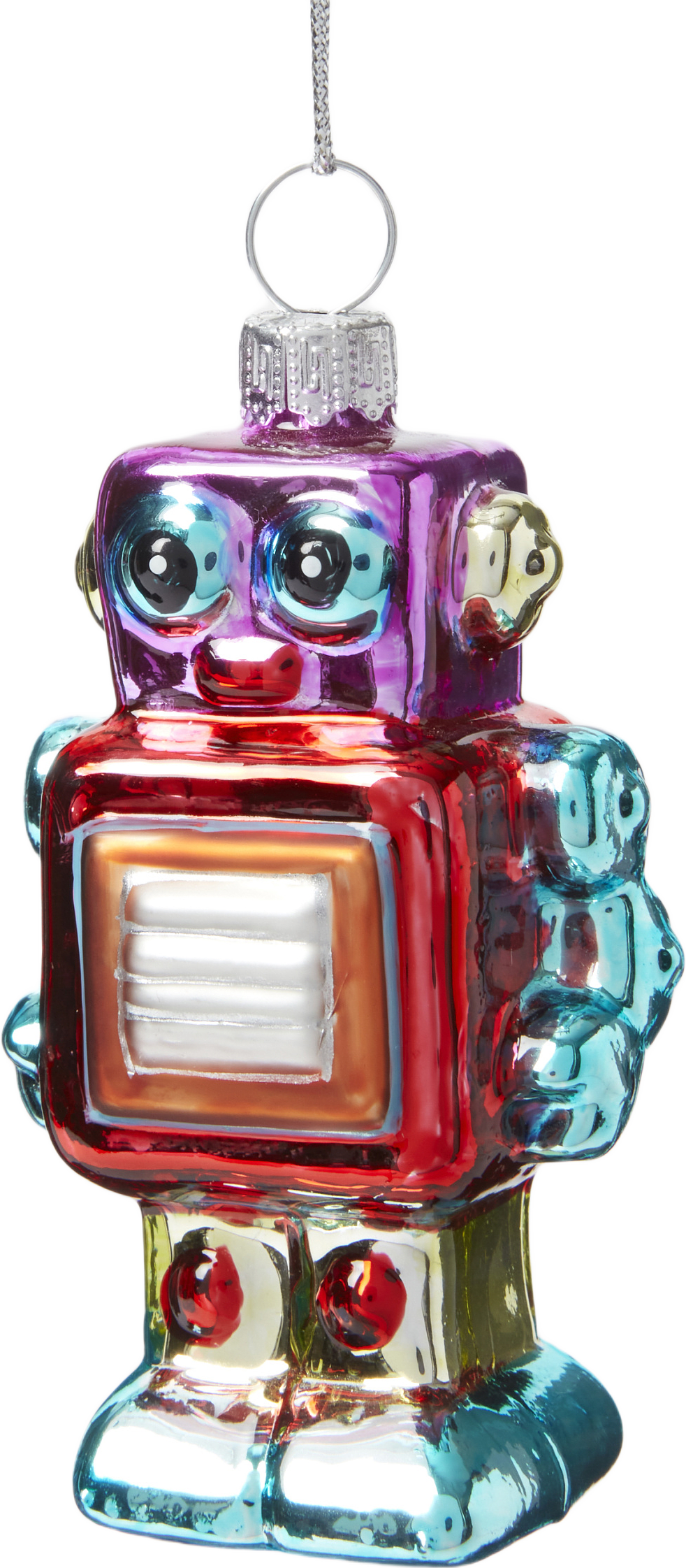 Julgranshänge i glas ROBOT, från Åhléns Home, i färgen Multi.
