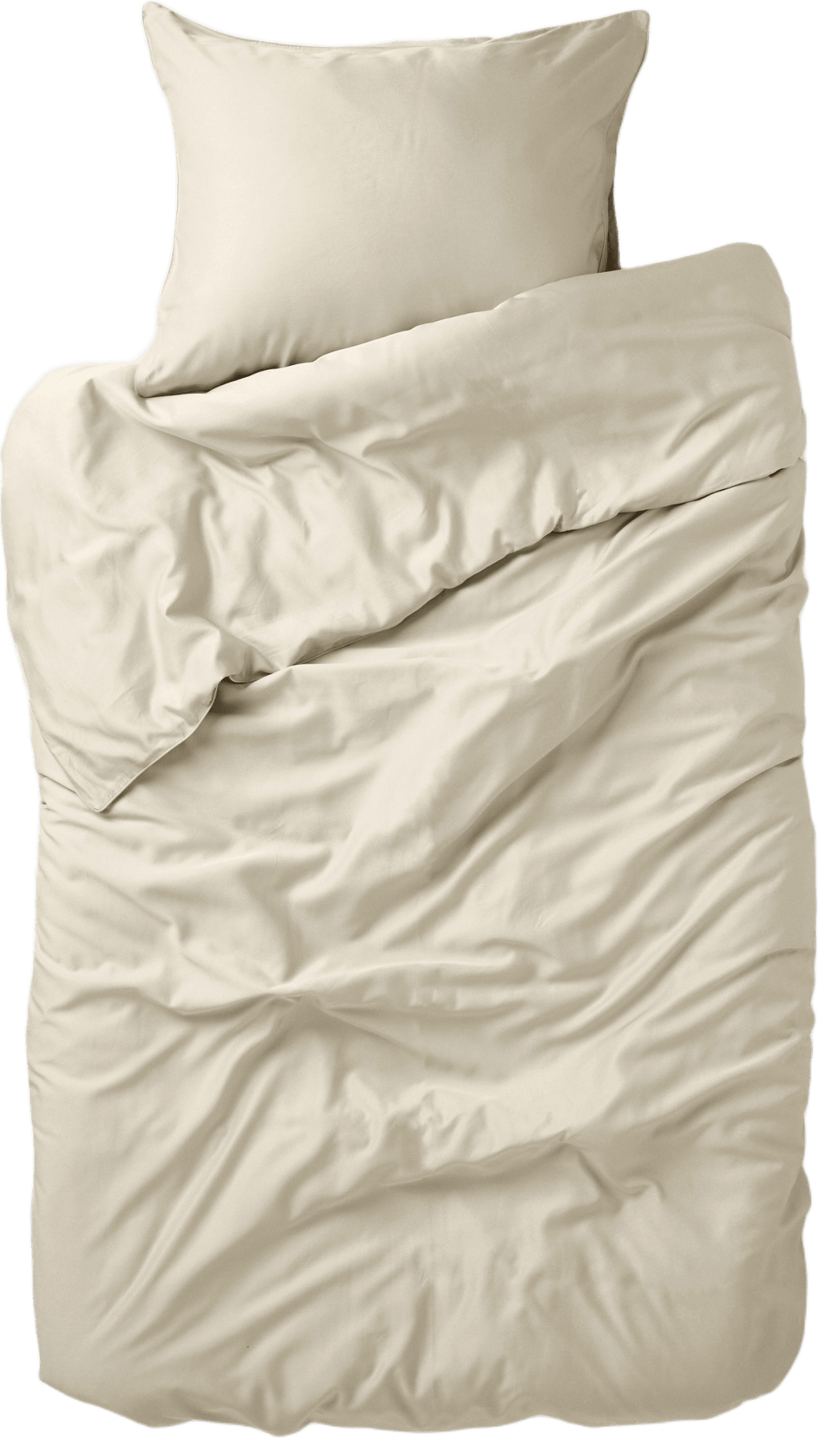 Enfärgat bäddset i bambu 150x210 cm, från VIDE, i färgen Beige.