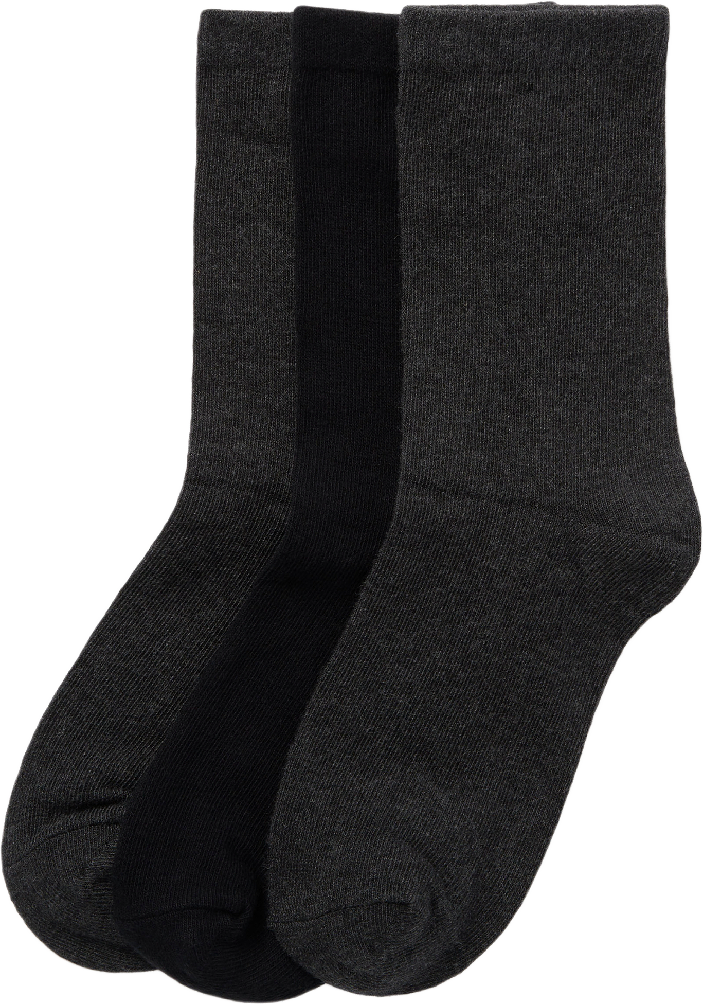 Enfärgade strumpor, 3-pack, från Å WOMAN, i färgen Grey.