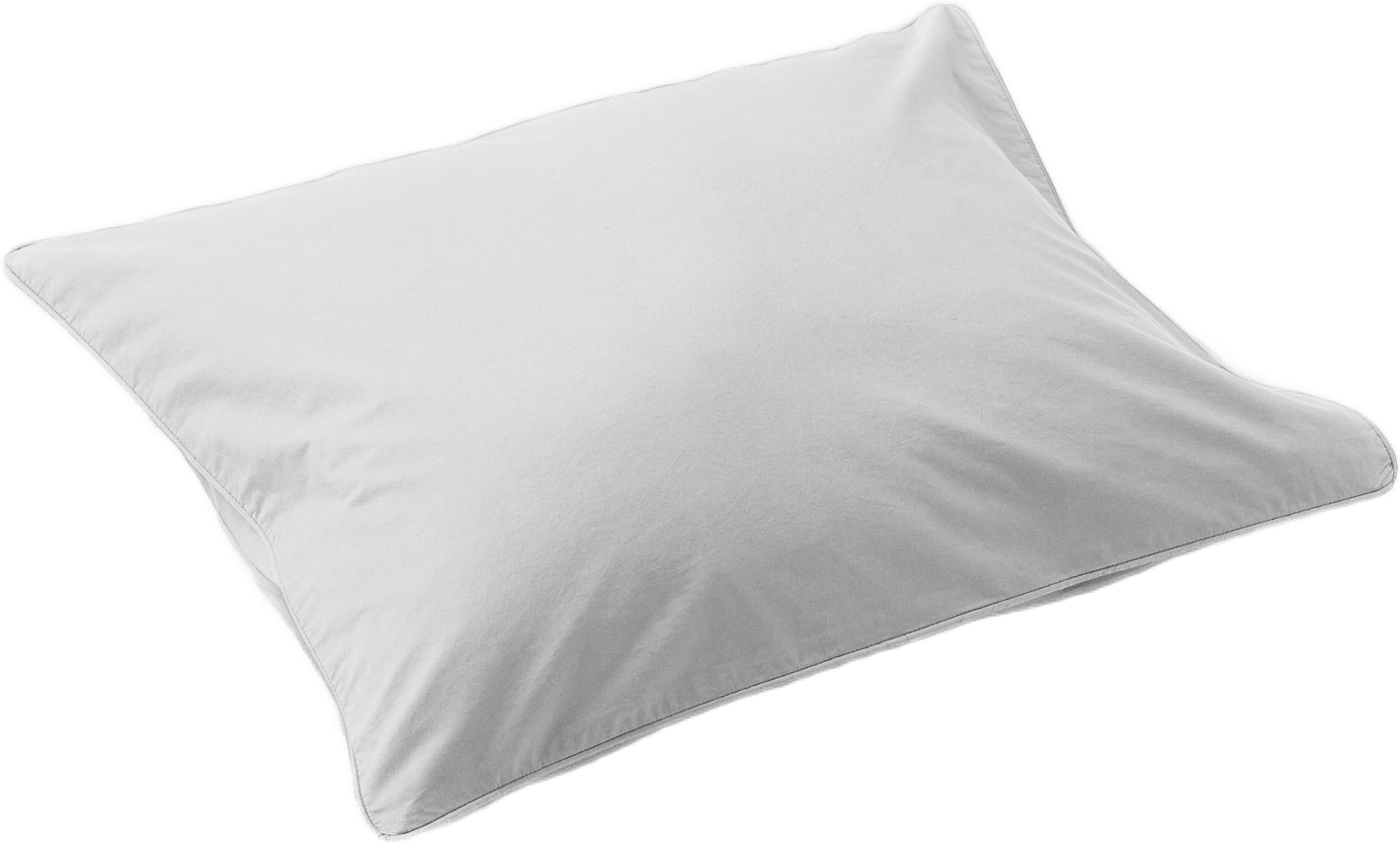 Enfärgat örngott i percale 50x60 cm, från VIDE, i färgen Lt Grey.