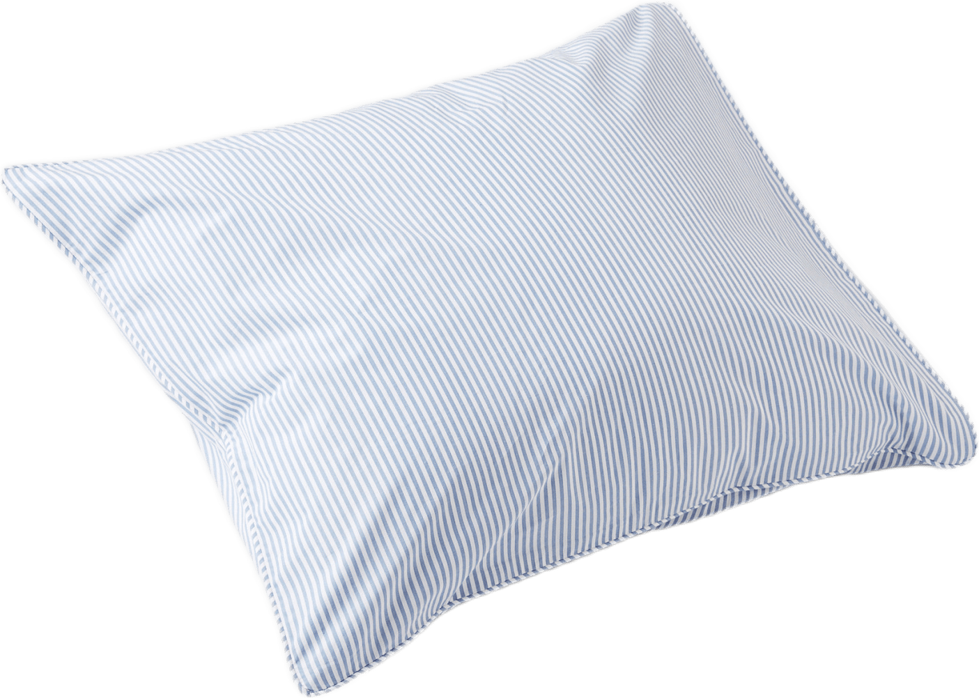 Randigt örngott i percale 50x60 cm, från VIDE, i färgen Blue/White.