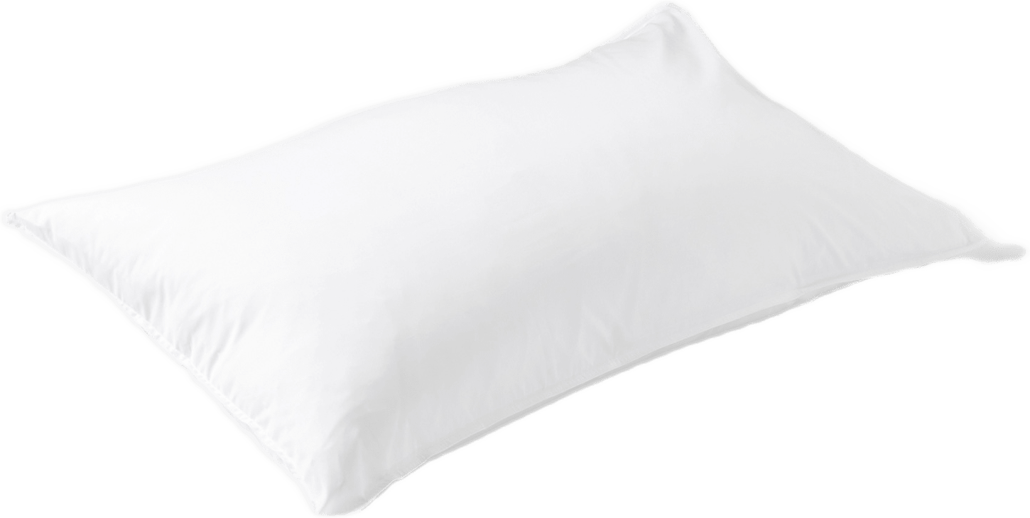 Enfärgat örngott i satin 50x90 cm, från VIDE, i färgen White.