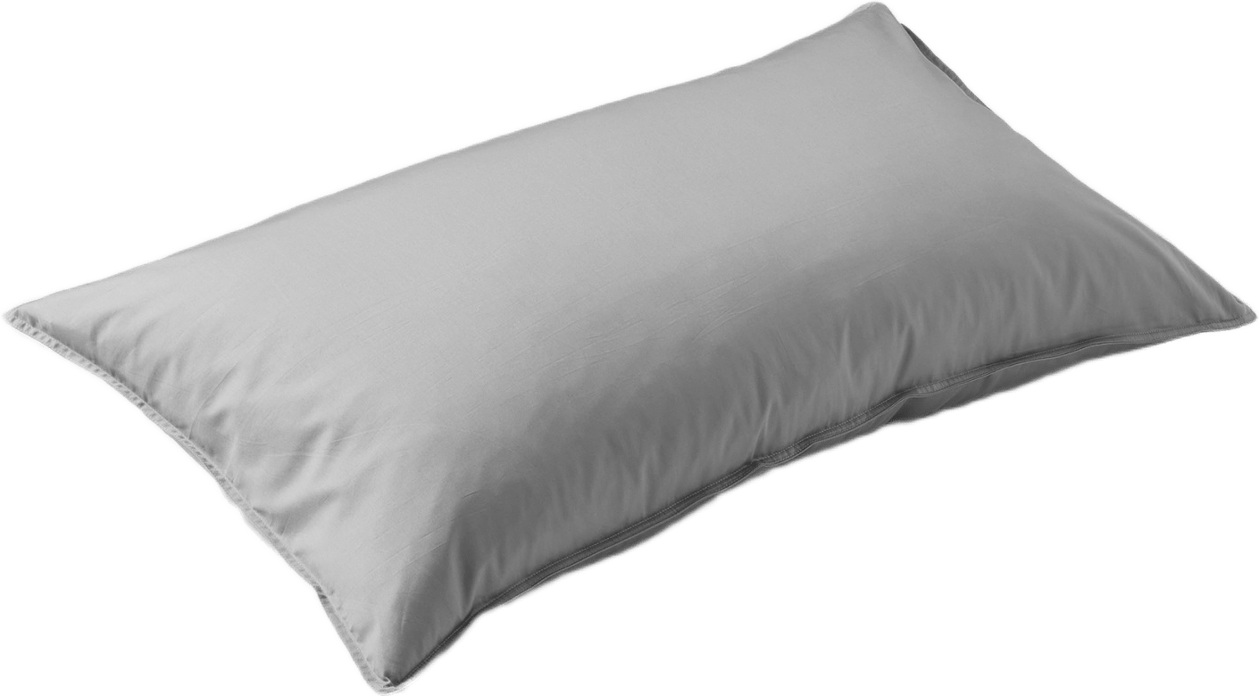 Enfärgat örngott i satin 50x90 cm, från VIDE, i färgen Dk Grey.