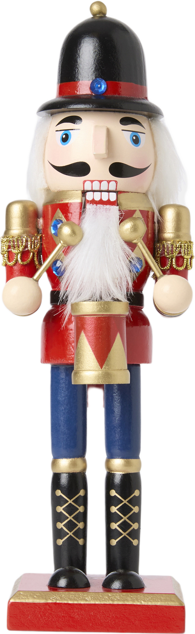 Skulptur i trä NUTCRACKER 25 cm, från Åhléns Home, i färgen Red/Black.