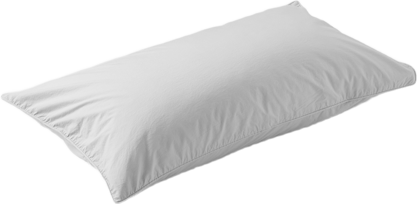 Enfärgat örngott i percale 50x90 cm, från VIDE, i färgen Lt Grey.